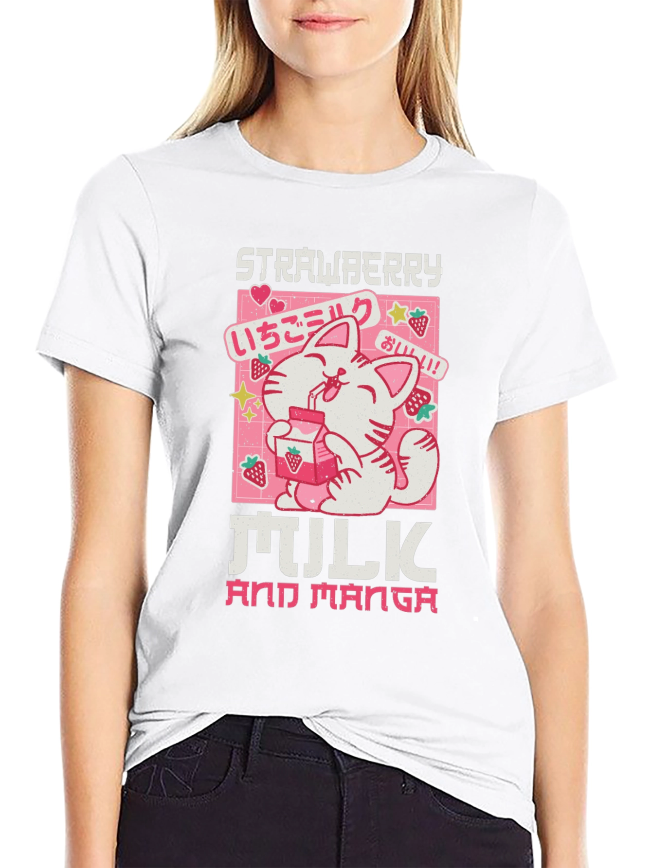 Strawberry Milk and Manga Graphic Tee