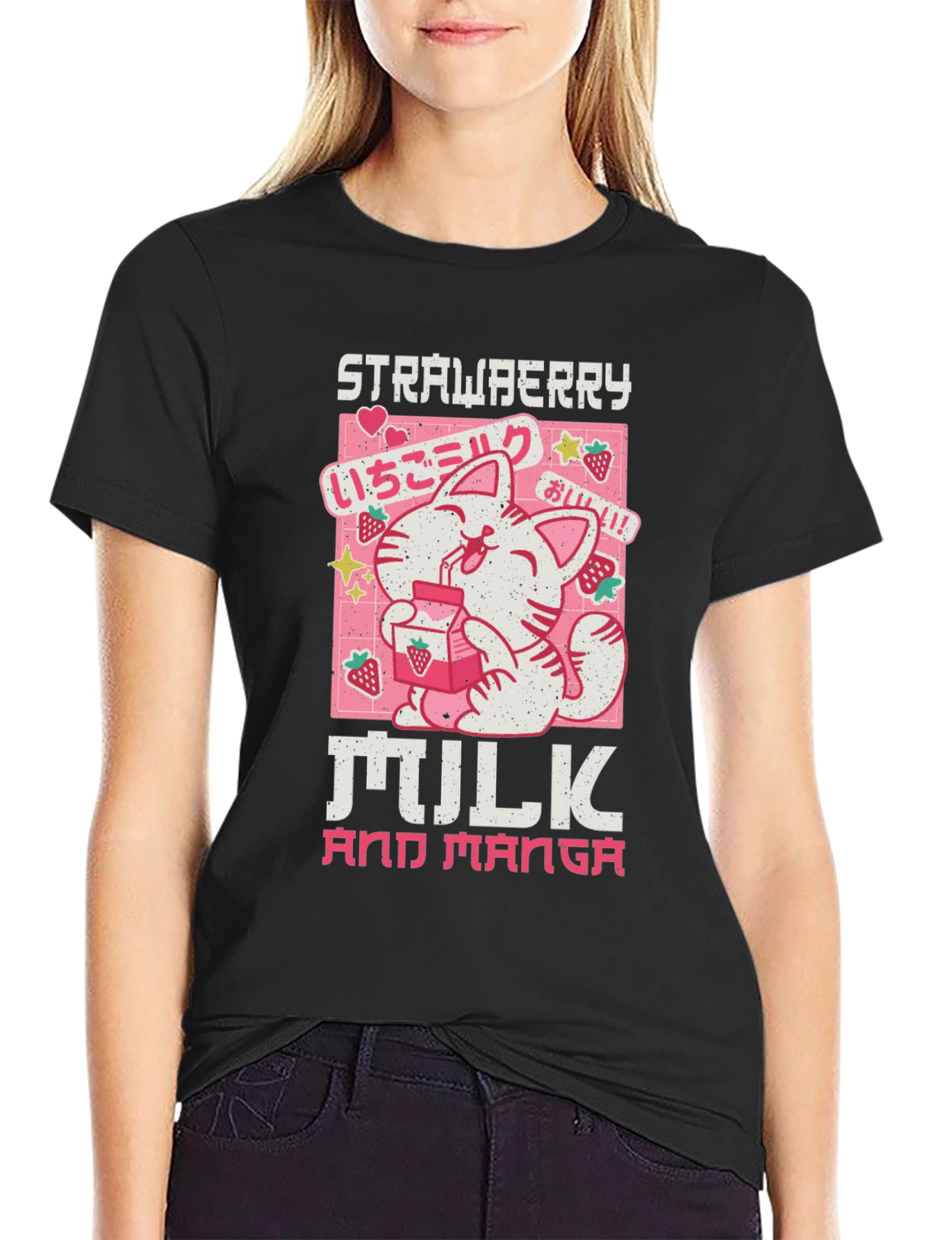 Strawberry Milk and Manga Graphic Tee