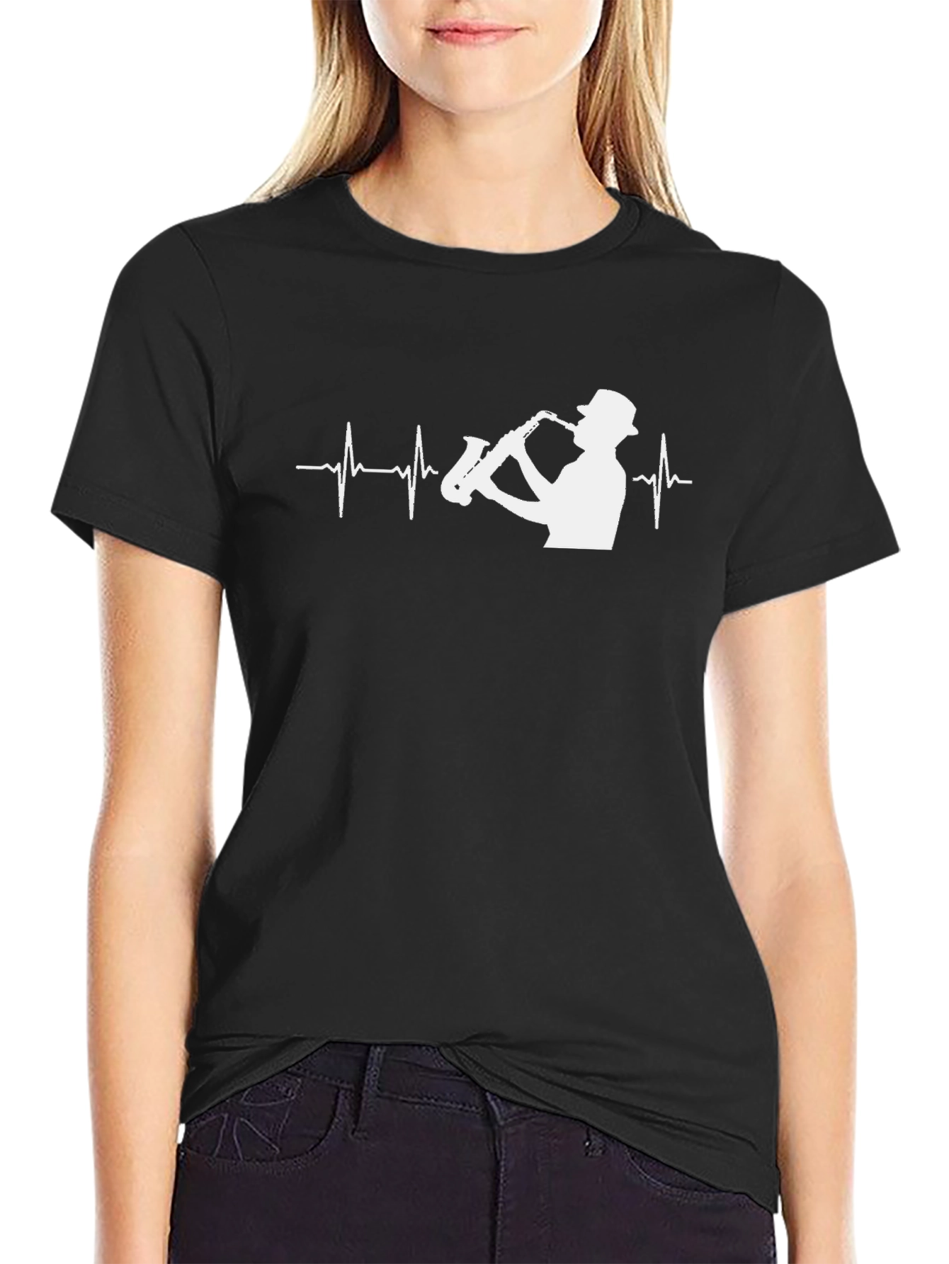 Saxophone Heartbeat T-Shirt