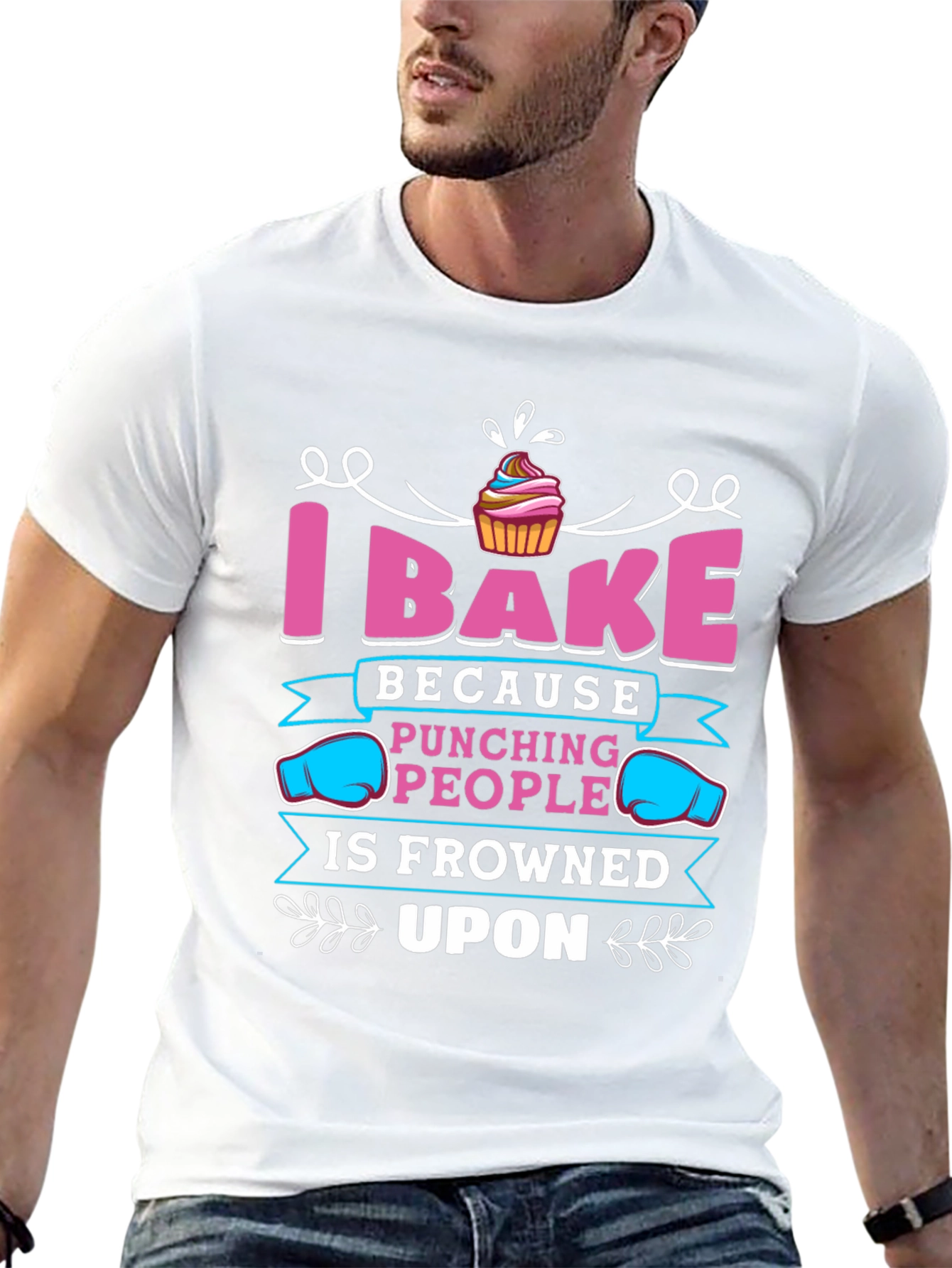 I Bake Because Punching People Is Frowned Upon T-Shirt