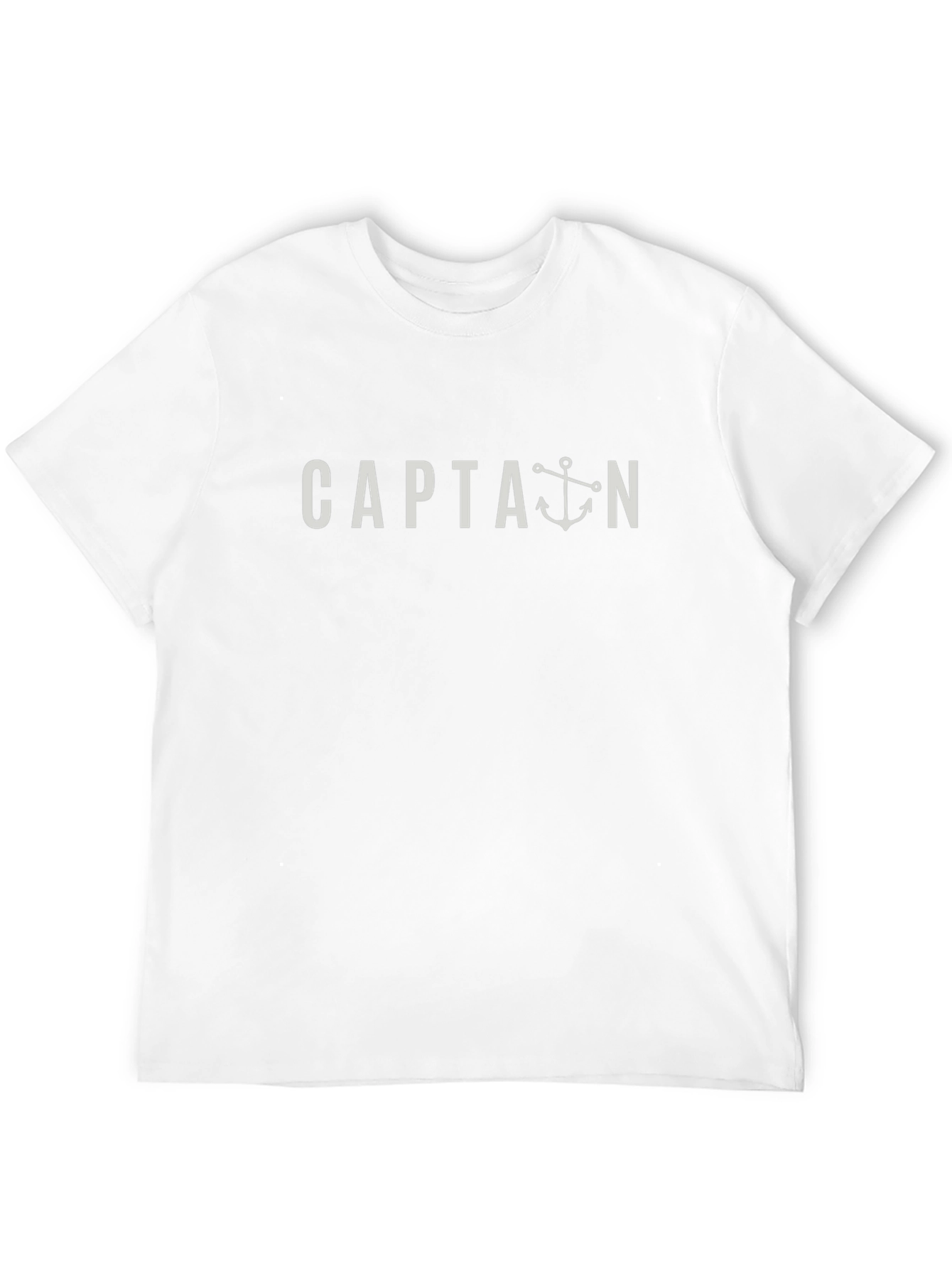 Captain Anchor Graphic T-Shirt - Black Cotton Blend