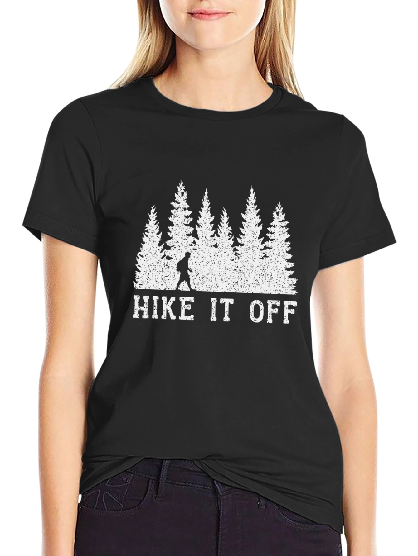 Hike It Off Black T-Shirt - Nature Adventure Tee