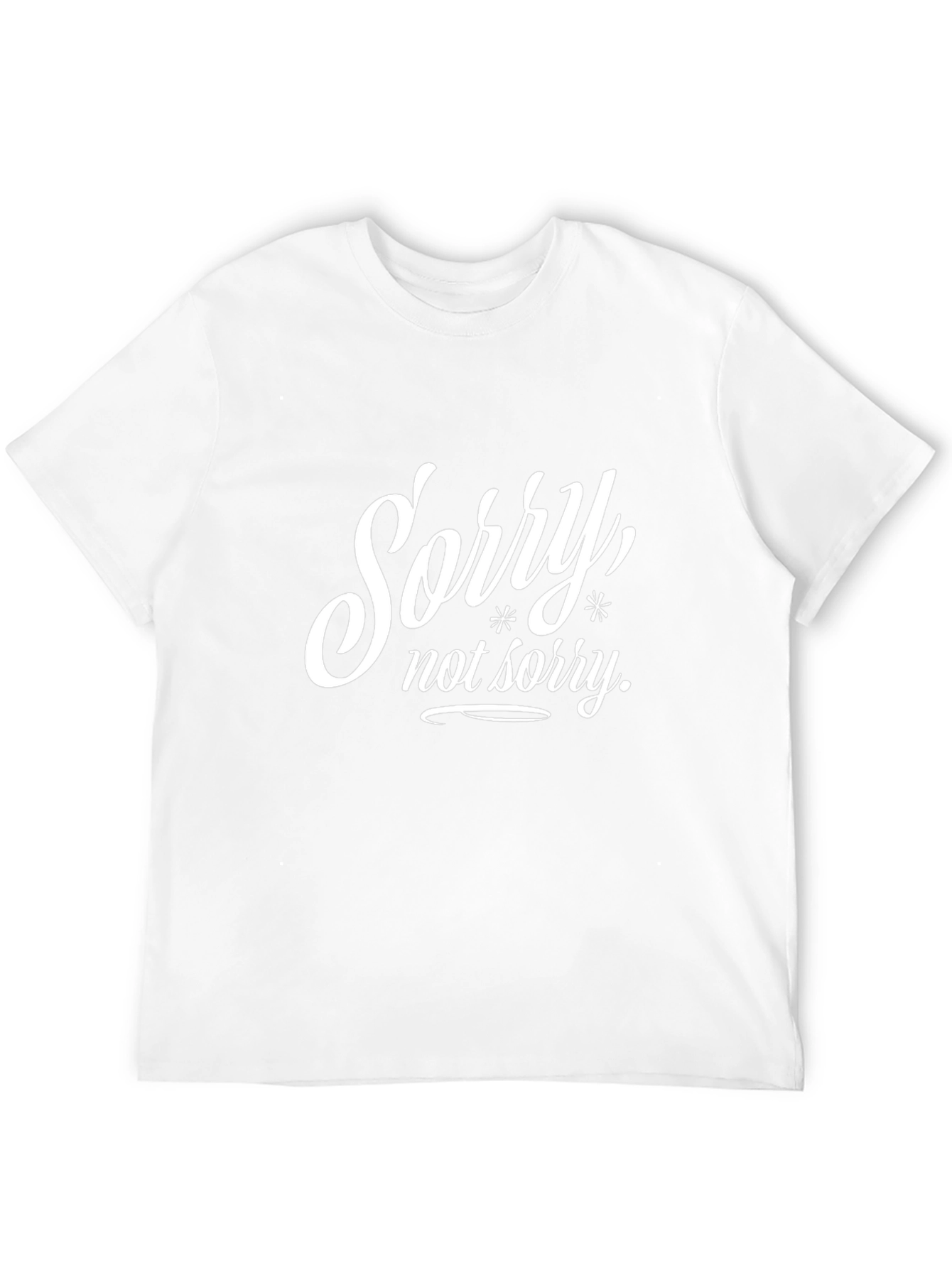 Sorry Not Sorry Black Graphic T-Shirt
