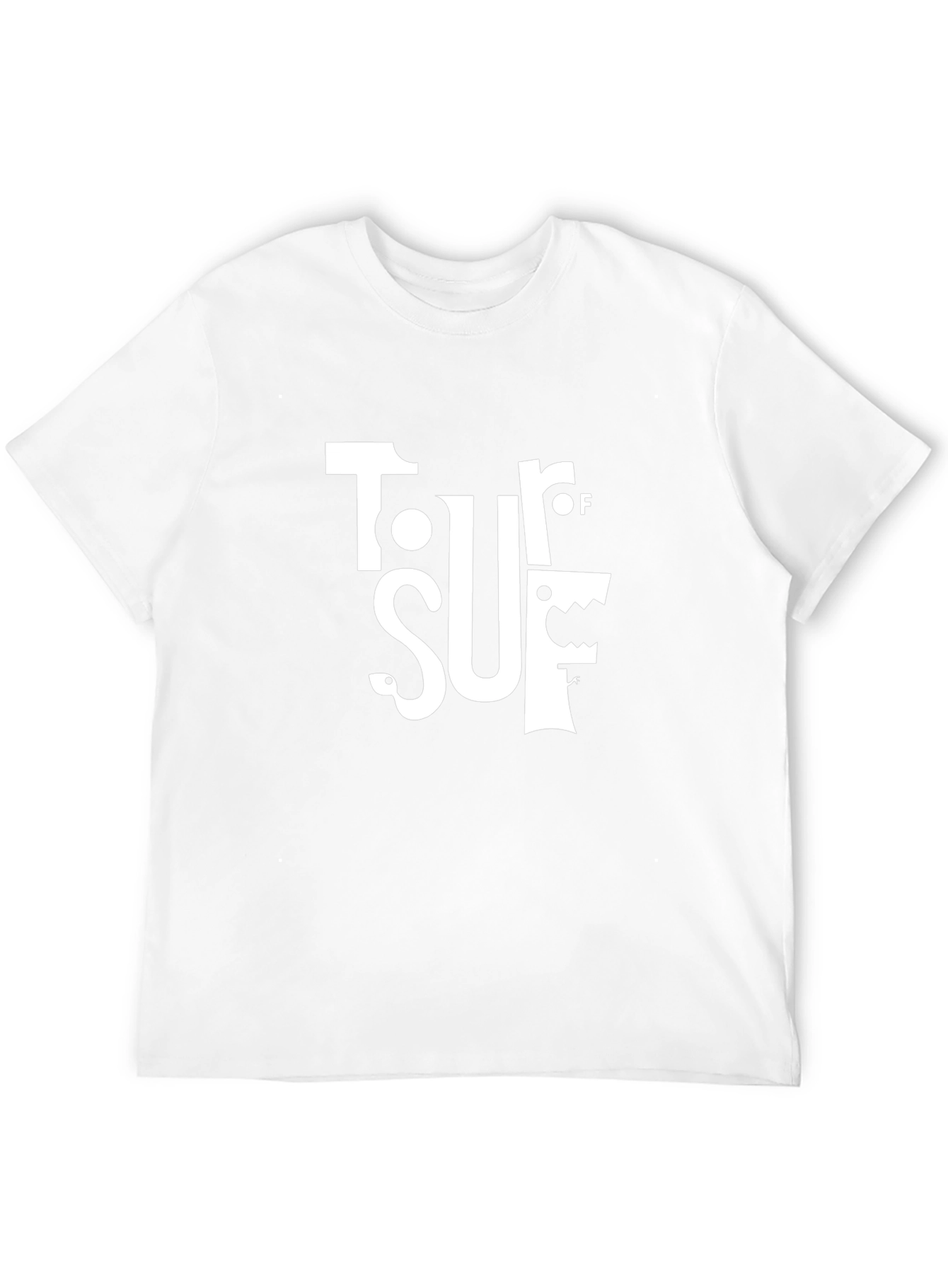 Tour of SUF White Graphic Print Black T-Shirt