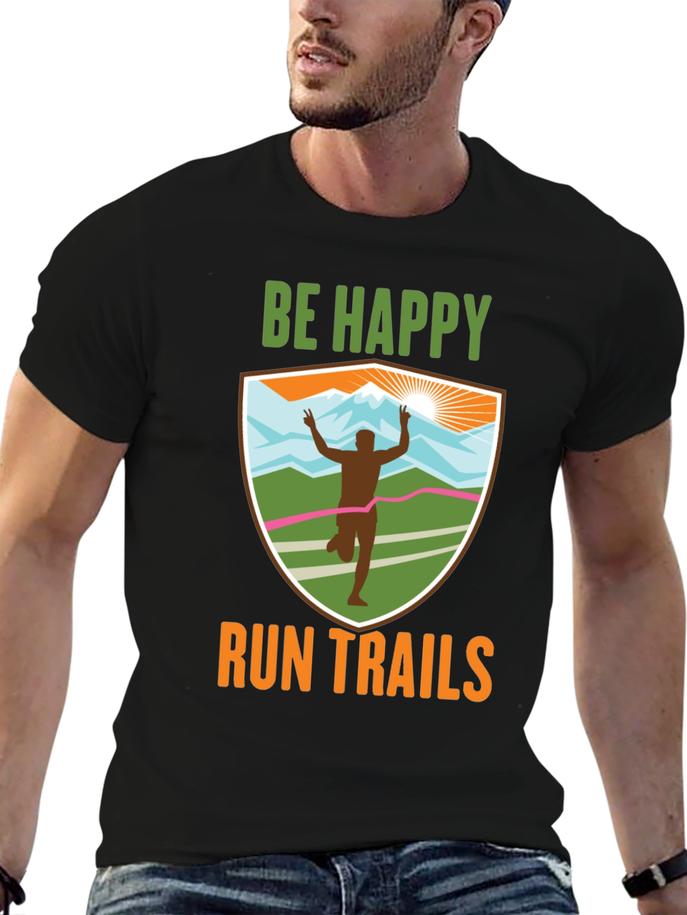 Be Happy Run Trails T-Shirt