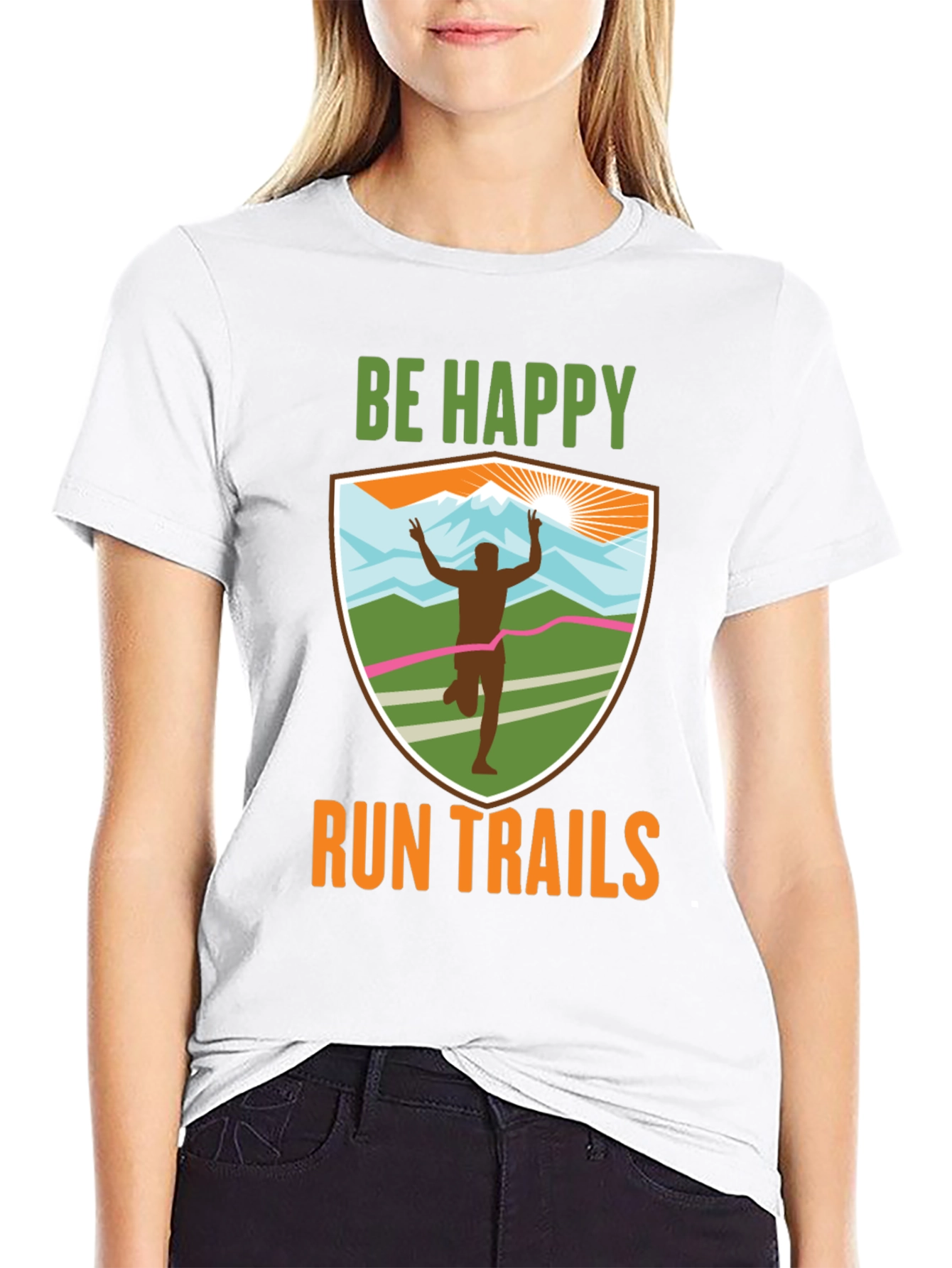 Be Happy Run Trails T-Shirt