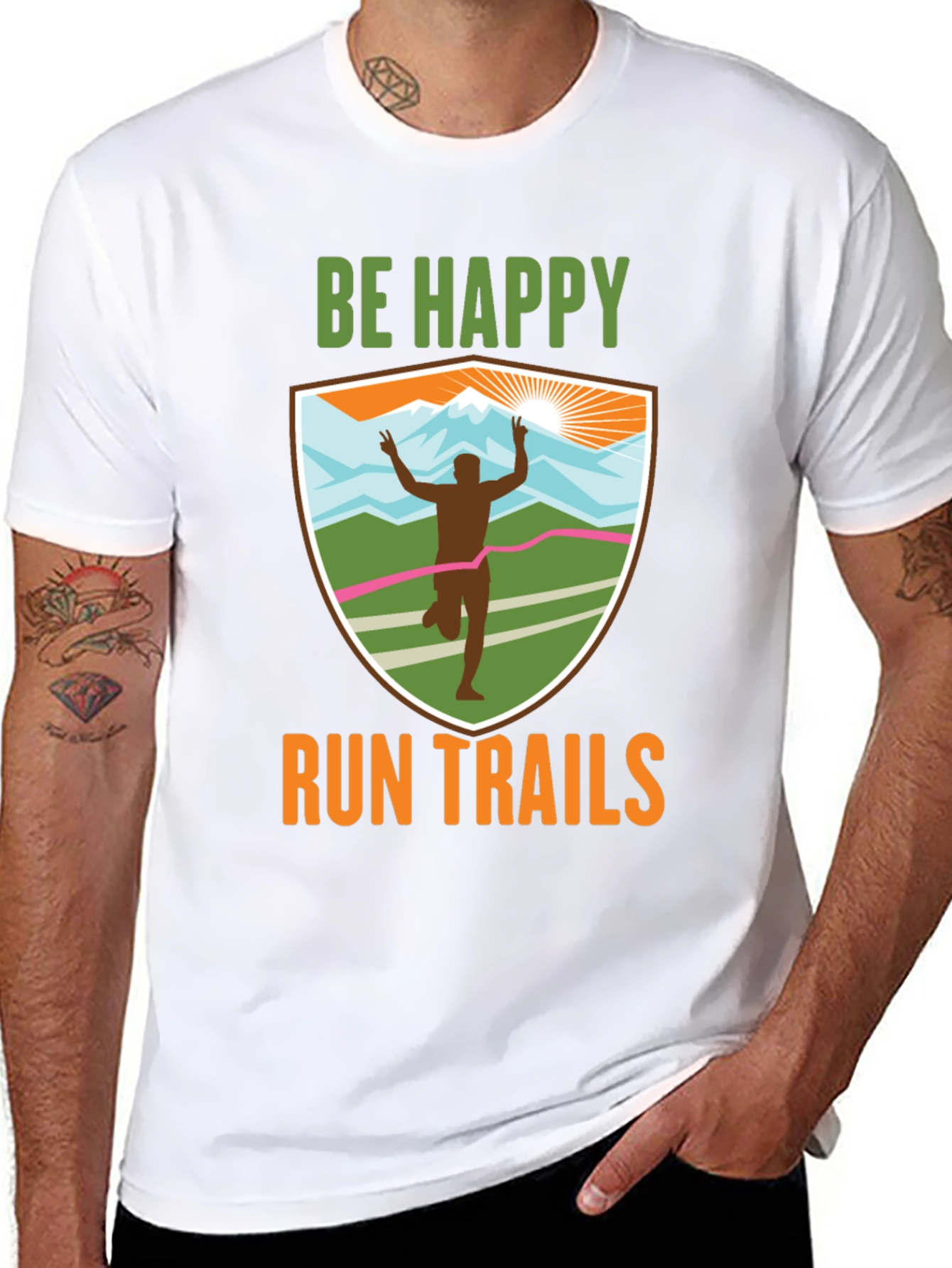 Be Happy Run Trails T-Shirt