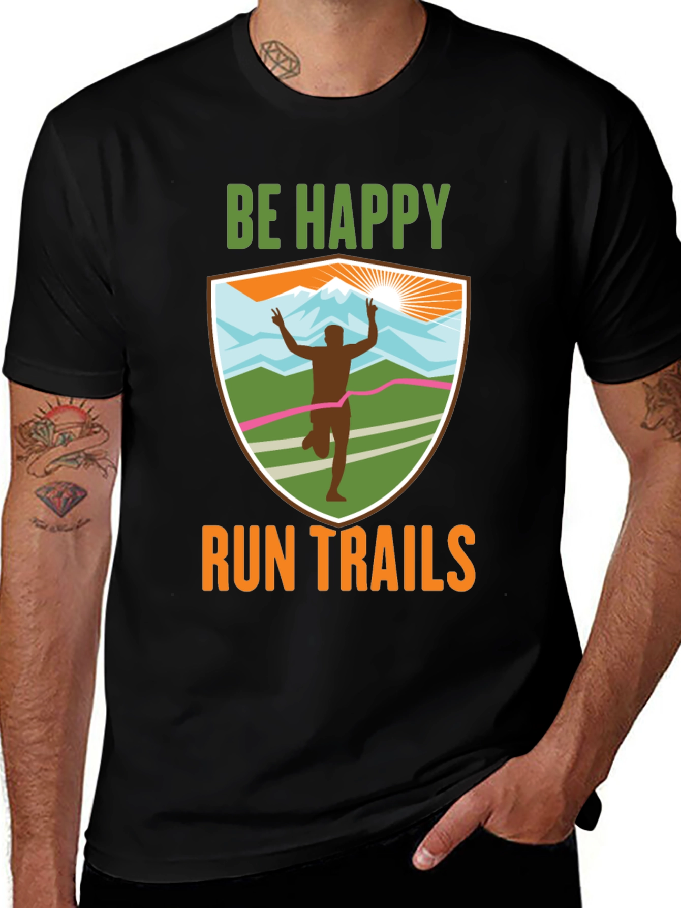 Be Happy Run Trails T-Shirt