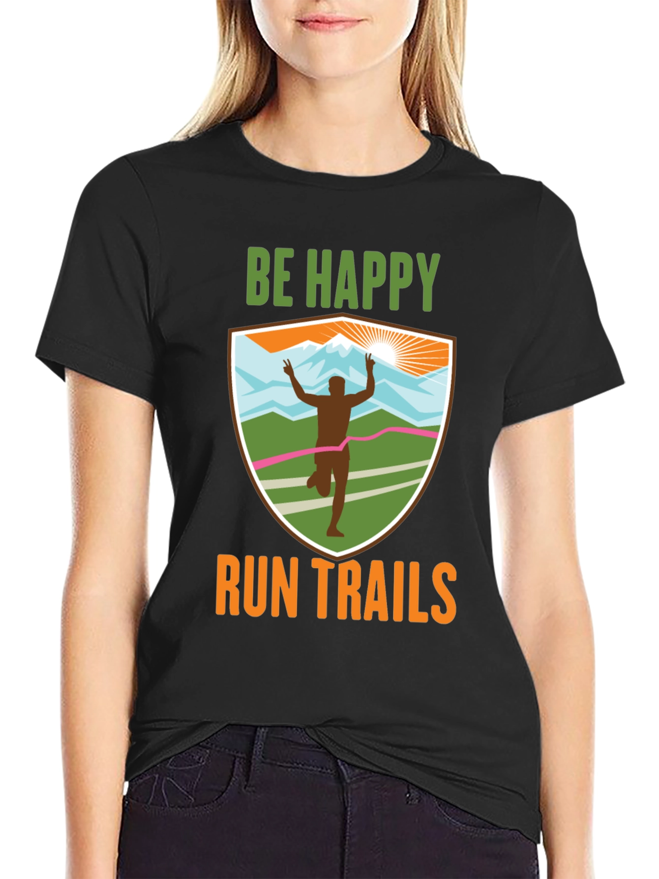 Be Happy Run Trails T-Shirt