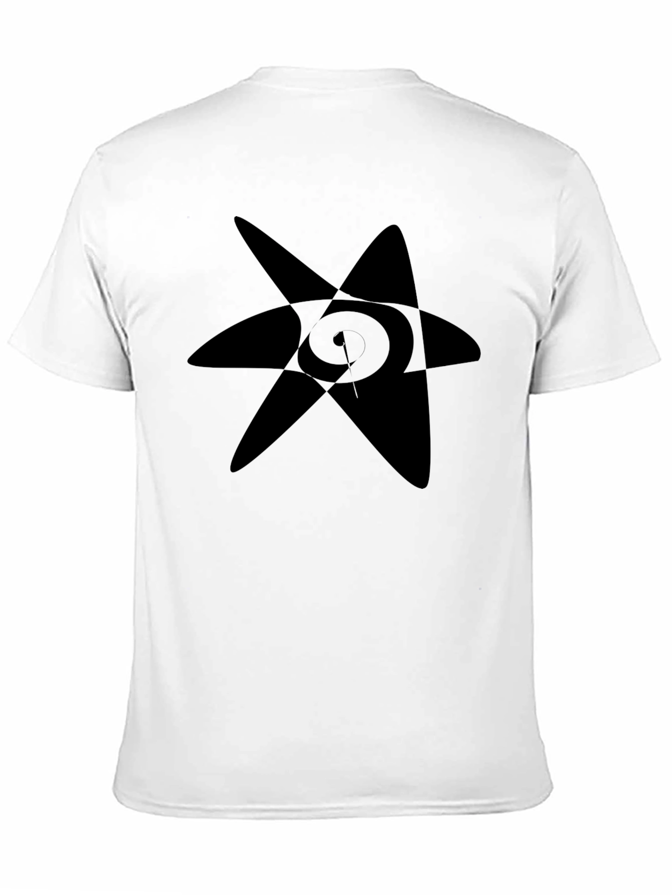 Abstract Star Black Graphic Tee