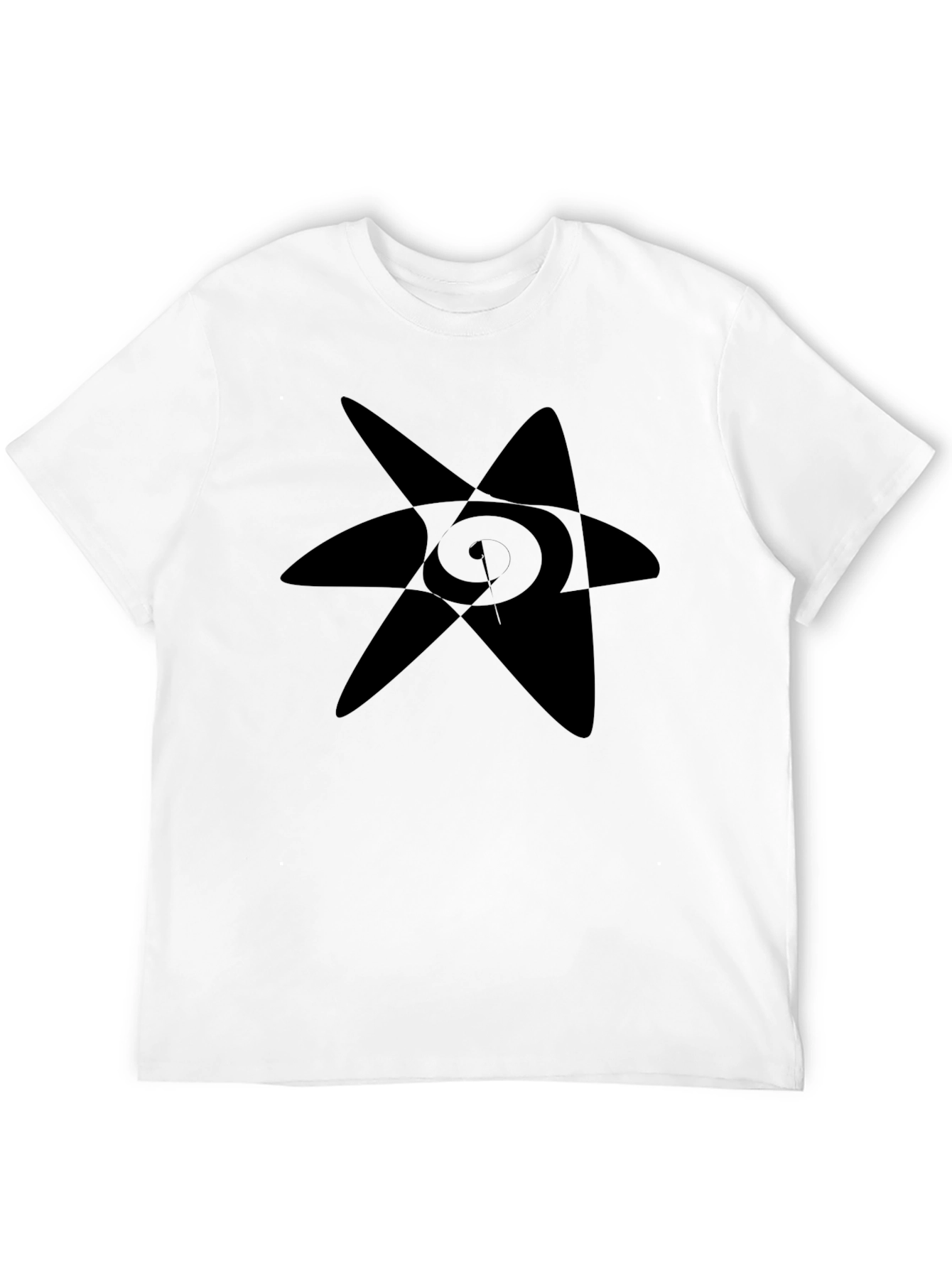 Abstract Star Black Graphic Tee