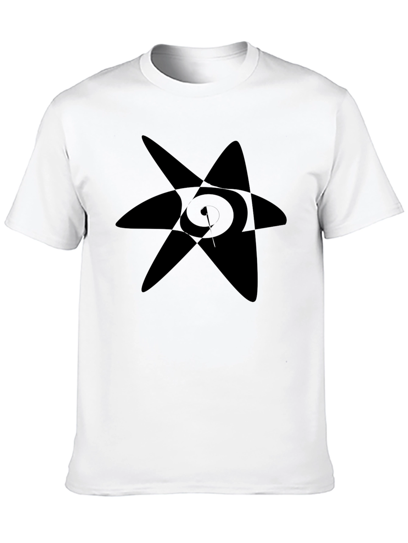 Abstract Star Black Graphic Tee