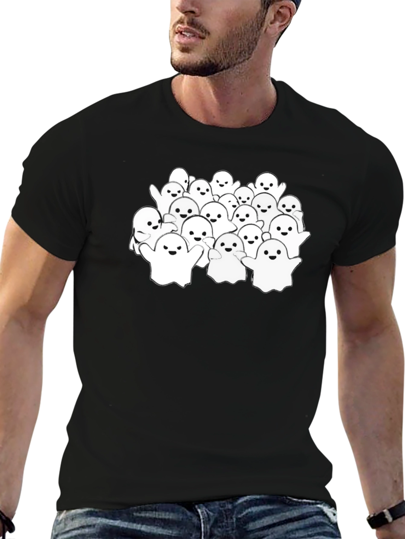 Spooky Cute Ghost T-Shirt - Halloween Apparel