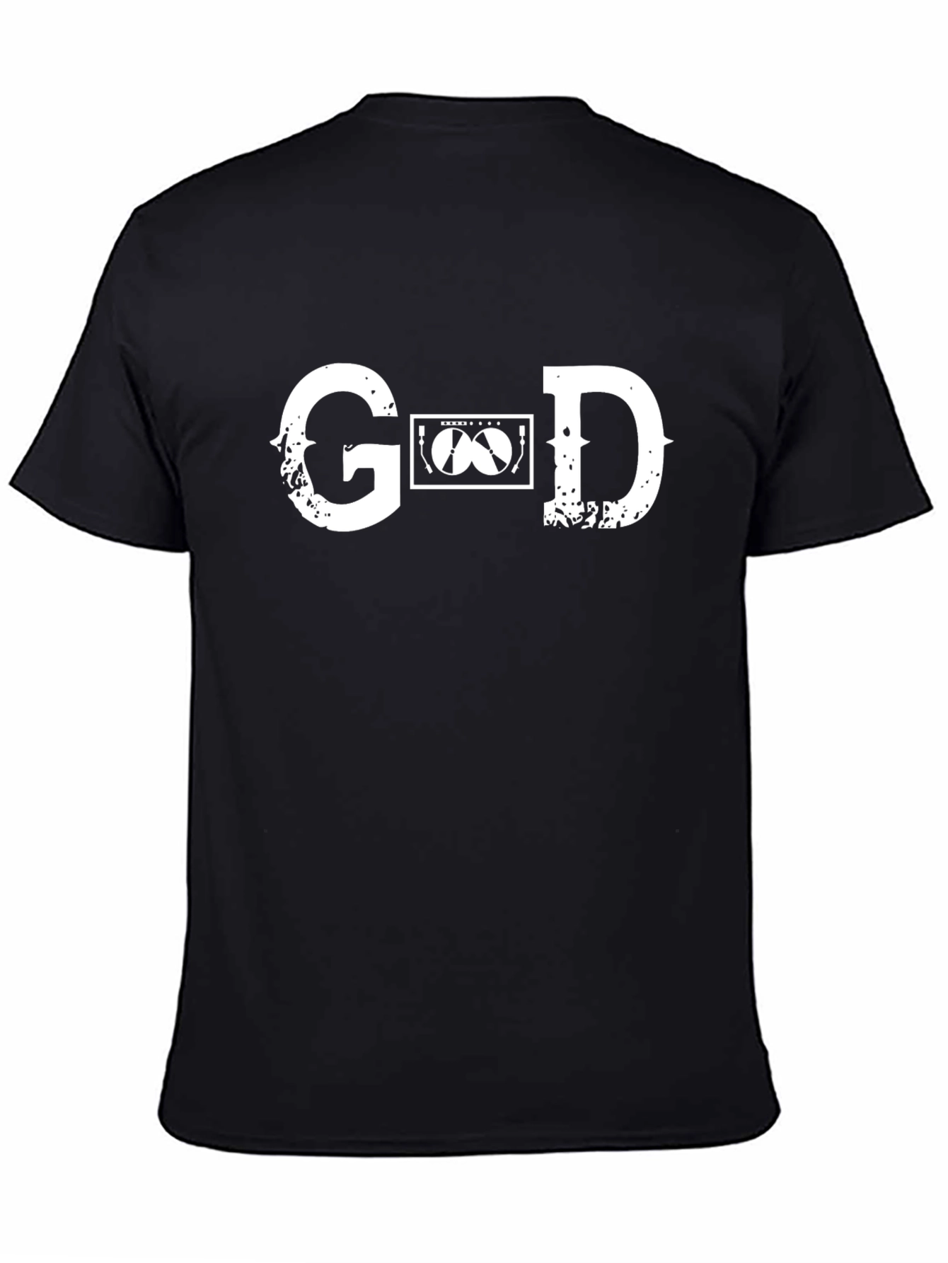 GOD Cassette Tape Graphic T-Shirt - Black