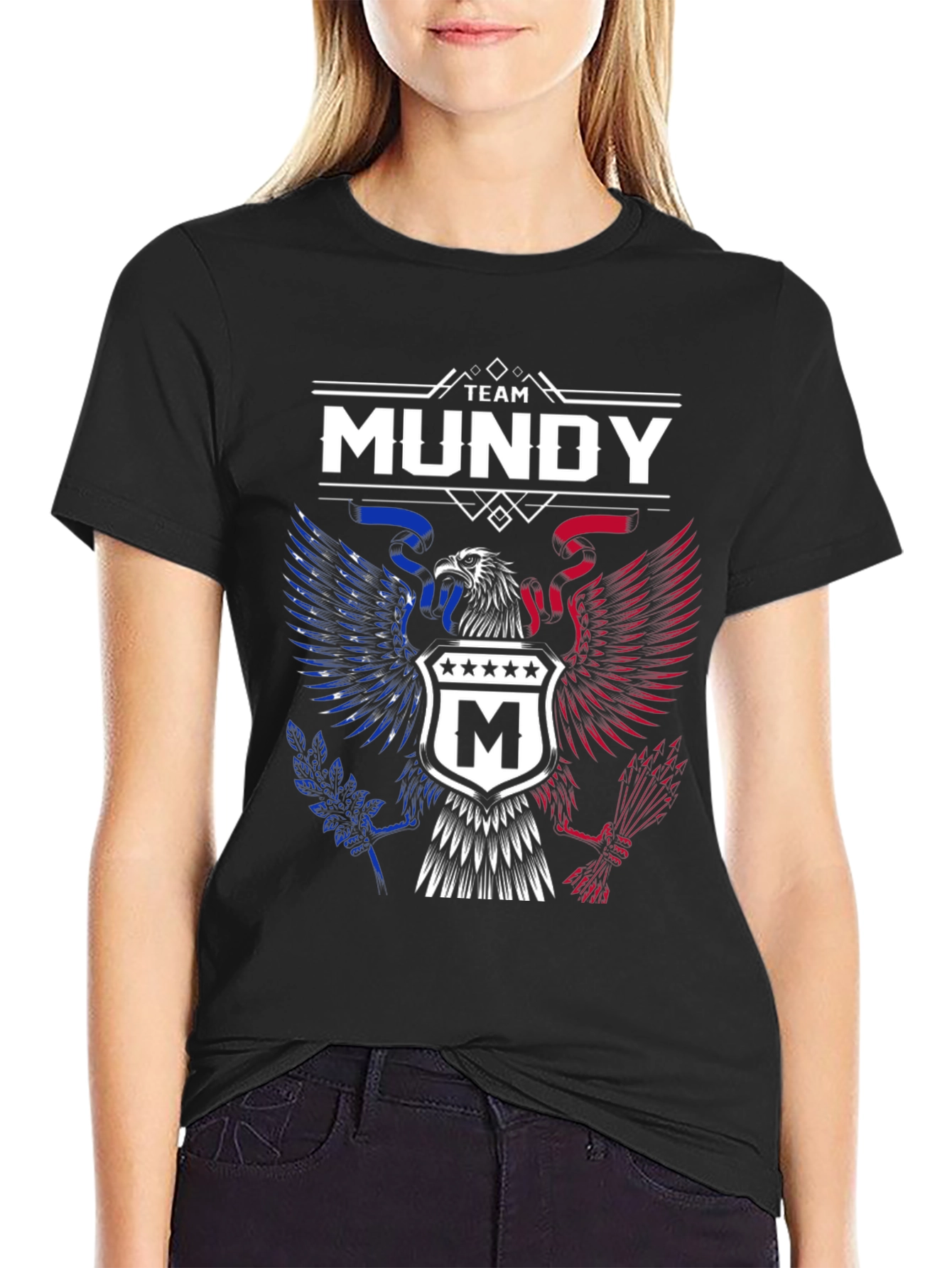 Team Mundy Eagle Crest Graphic T-Shirt