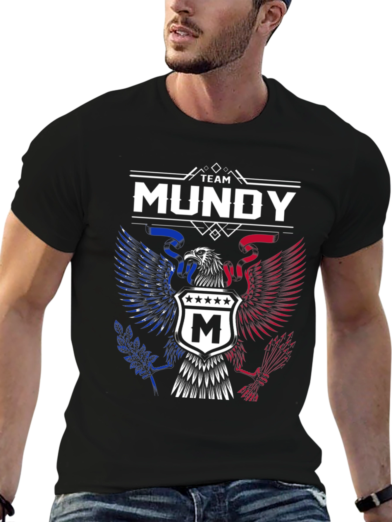 Team Mundy Eagle Crest Graphic T-Shirt