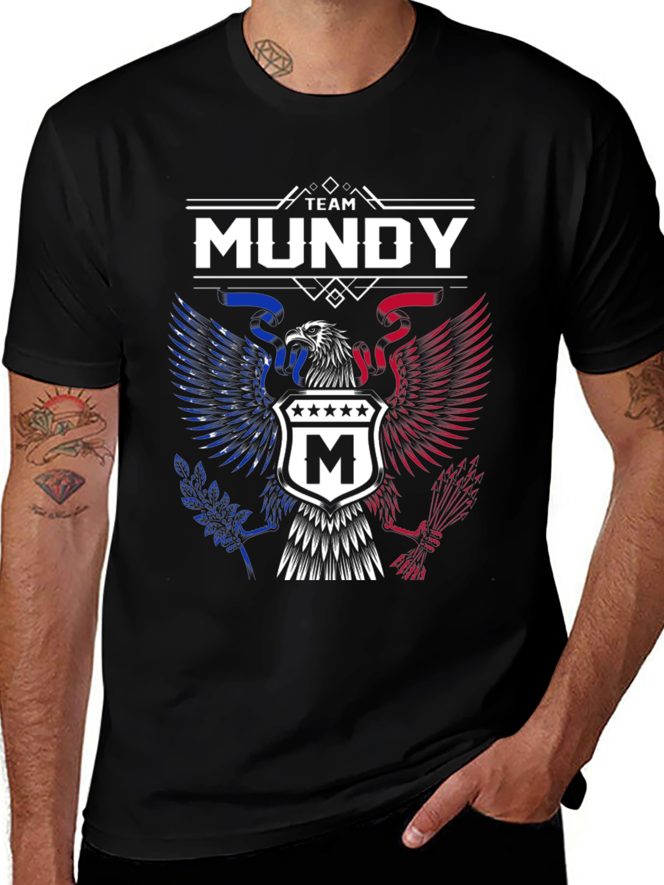 Team Mundy Eagle Crest Graphic T-Shirt