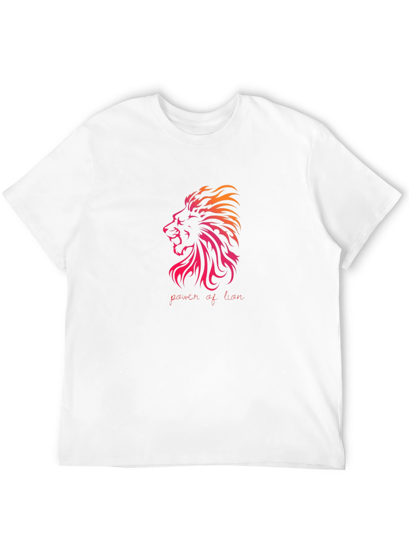 Power of Lion Graphic T-Shirt - Black