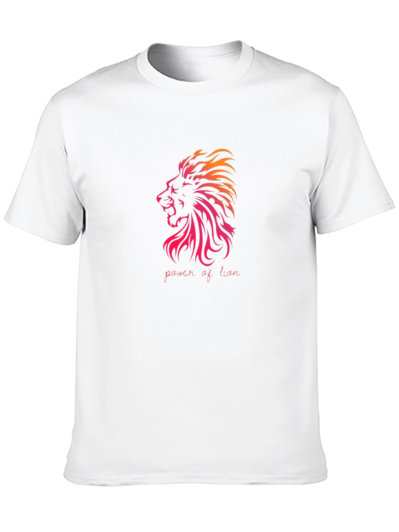Power of Lion Graphic T-Shirt - Black