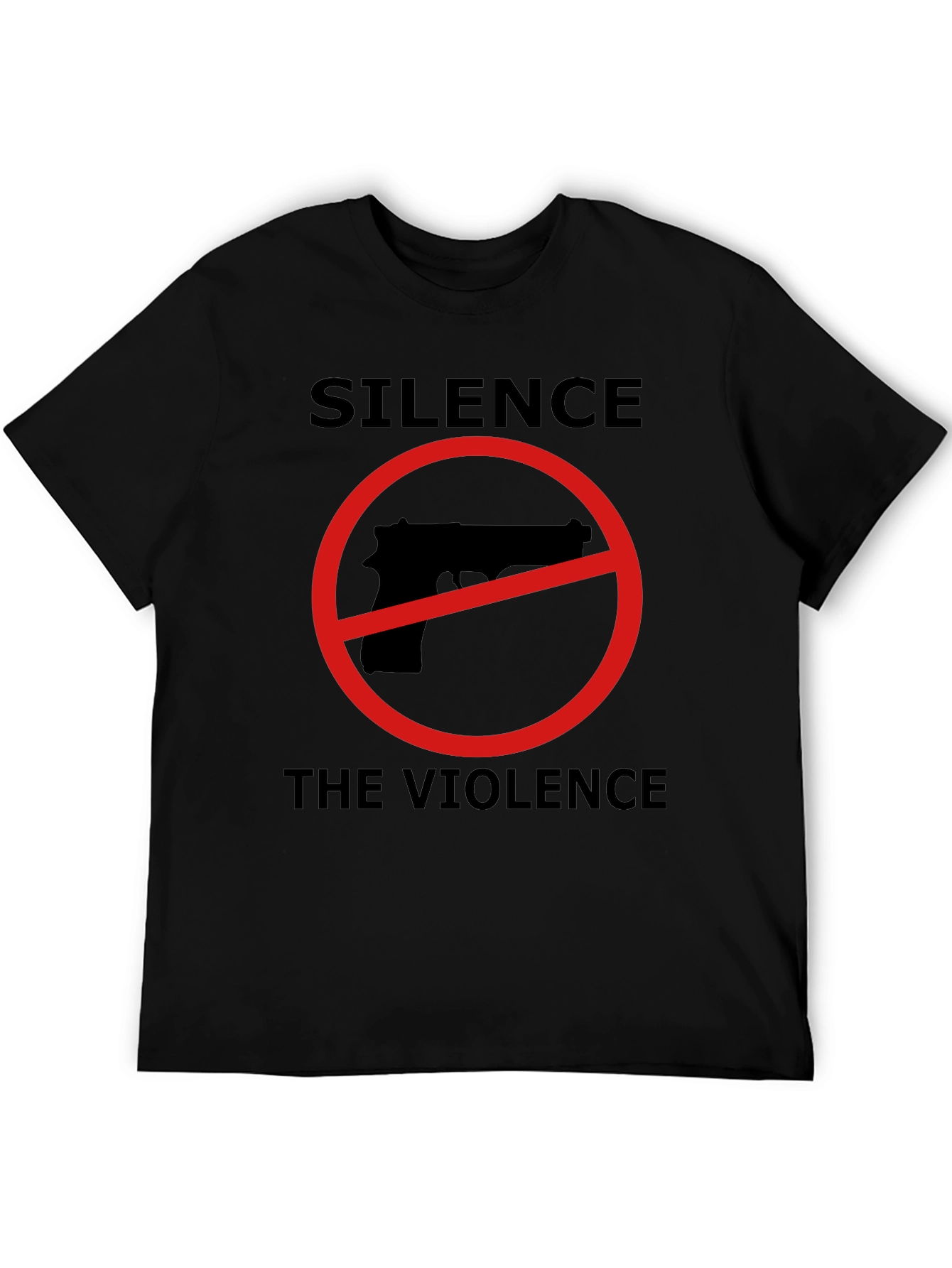 Silence the Violence Graphic T-Shirt - Anti-Gun Activism Tee