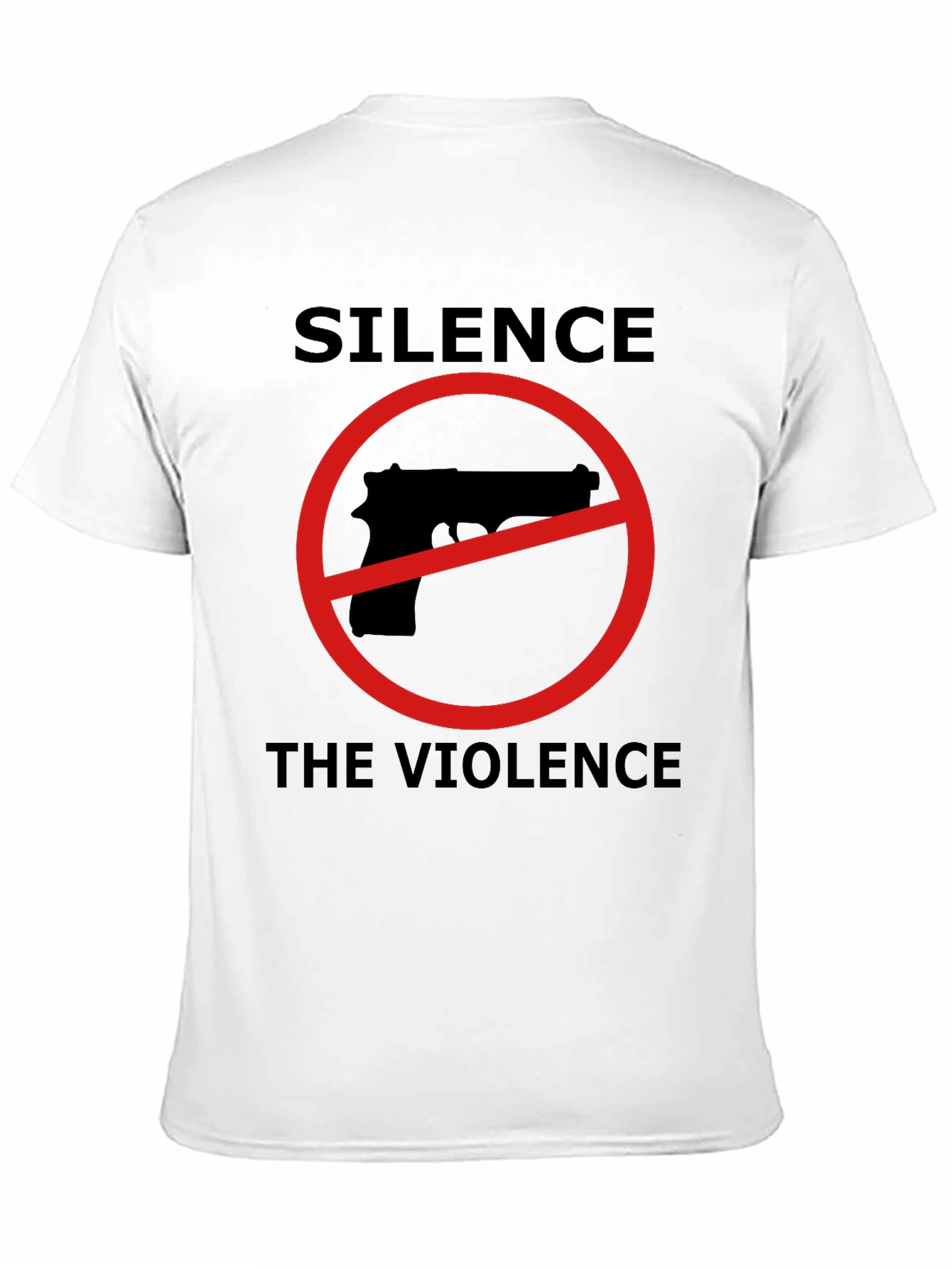 Silence the Violence Graphic T-Shirt - Anti-Gun Activism Tee