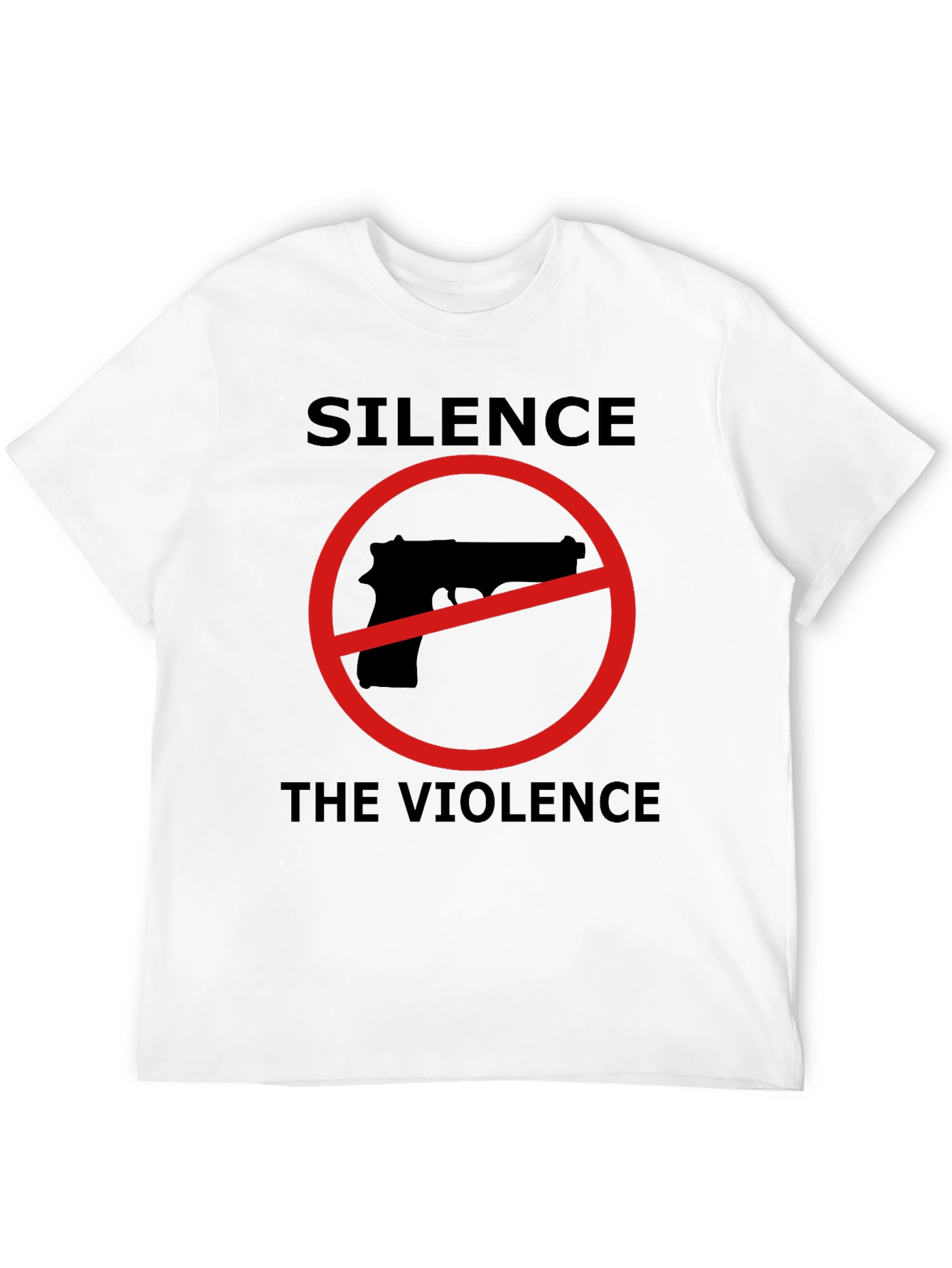 Silence the Violence Graphic T-Shirt - Anti-Gun Activism Tee