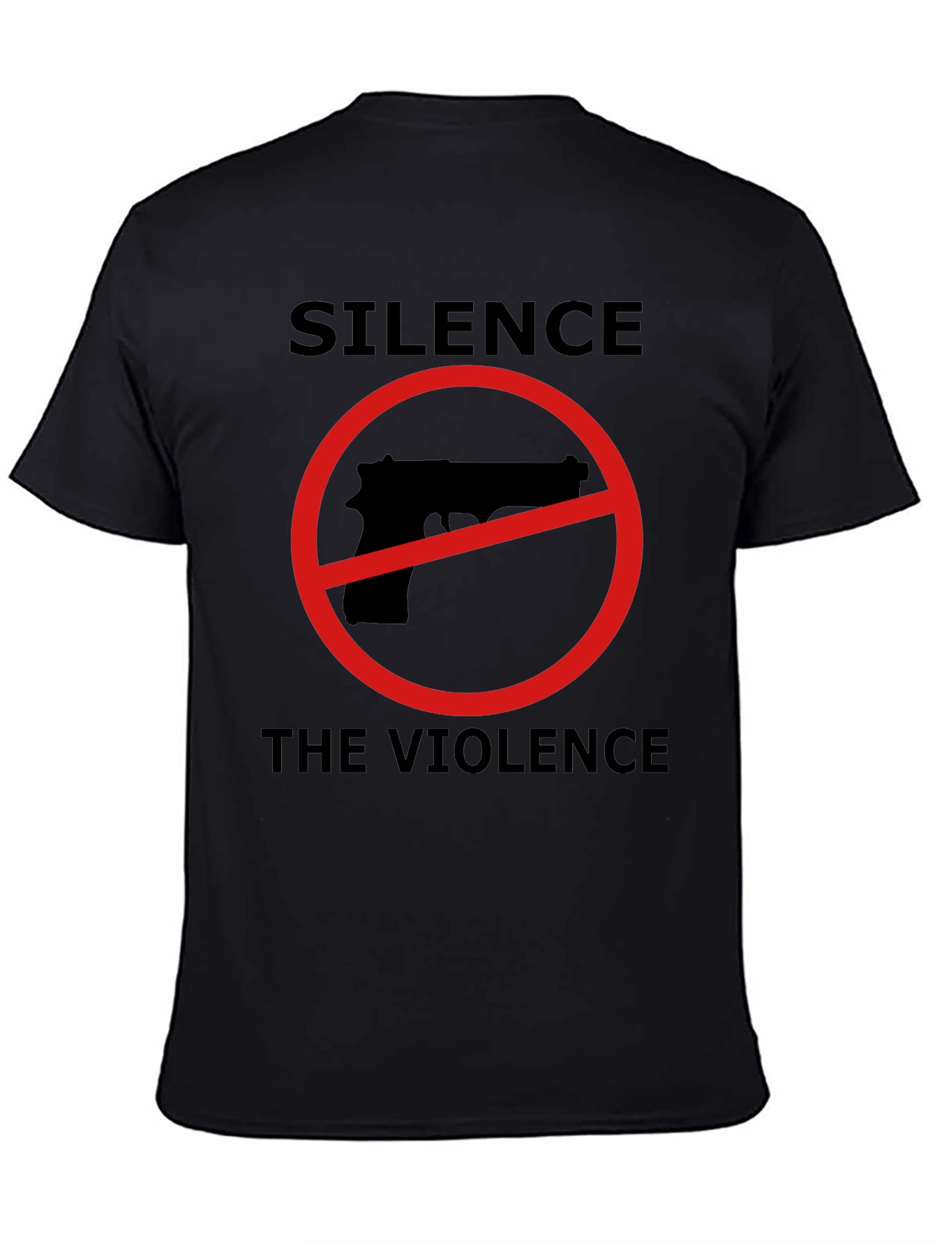 Silence the Violence Graphic T-Shirt - Anti-Gun Activism Tee