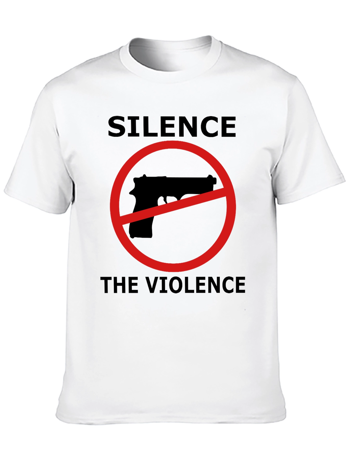 Silence the Violence Graphic T-Shirt - Anti-Gun Activism Tee