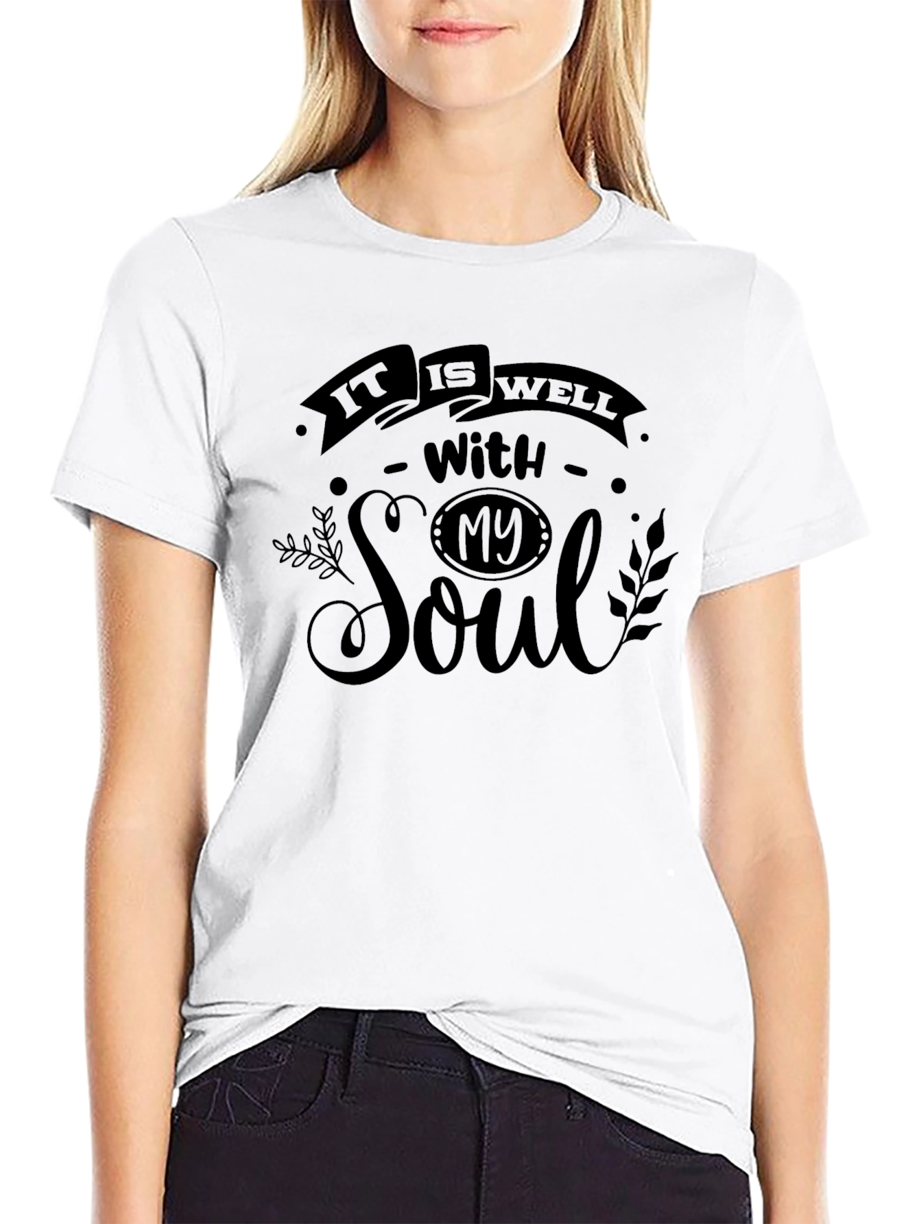It Is Well With My Soul Black T-Shirt