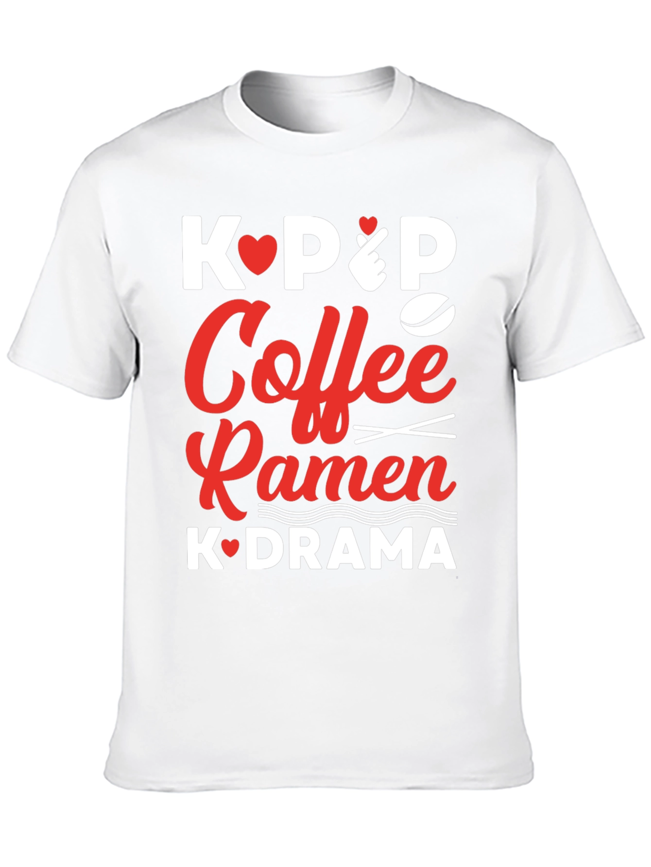 Kpop Coffee Ramen K-drama T-shirt