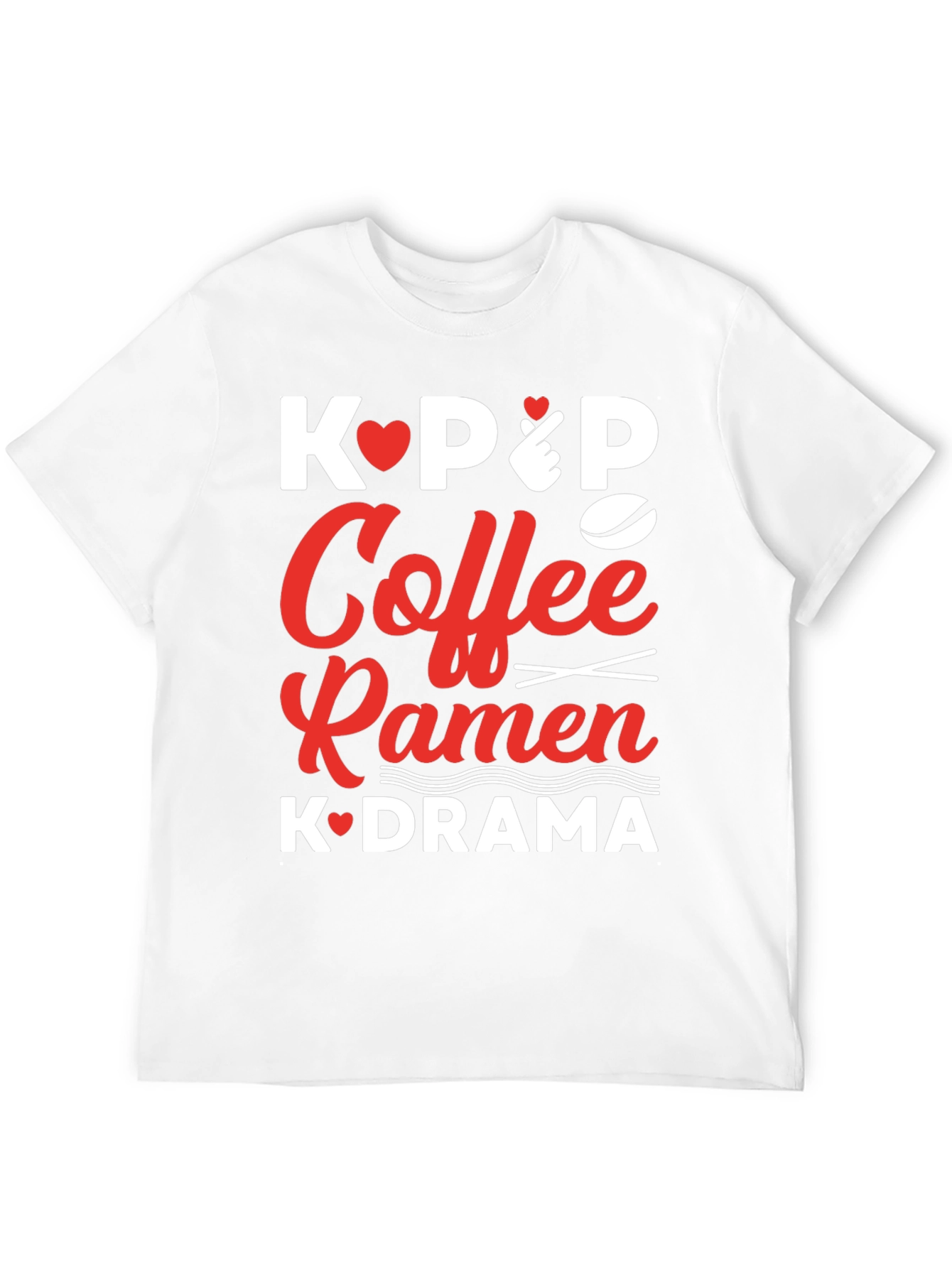 Kpop Coffee Ramen K-drama T-shirt
