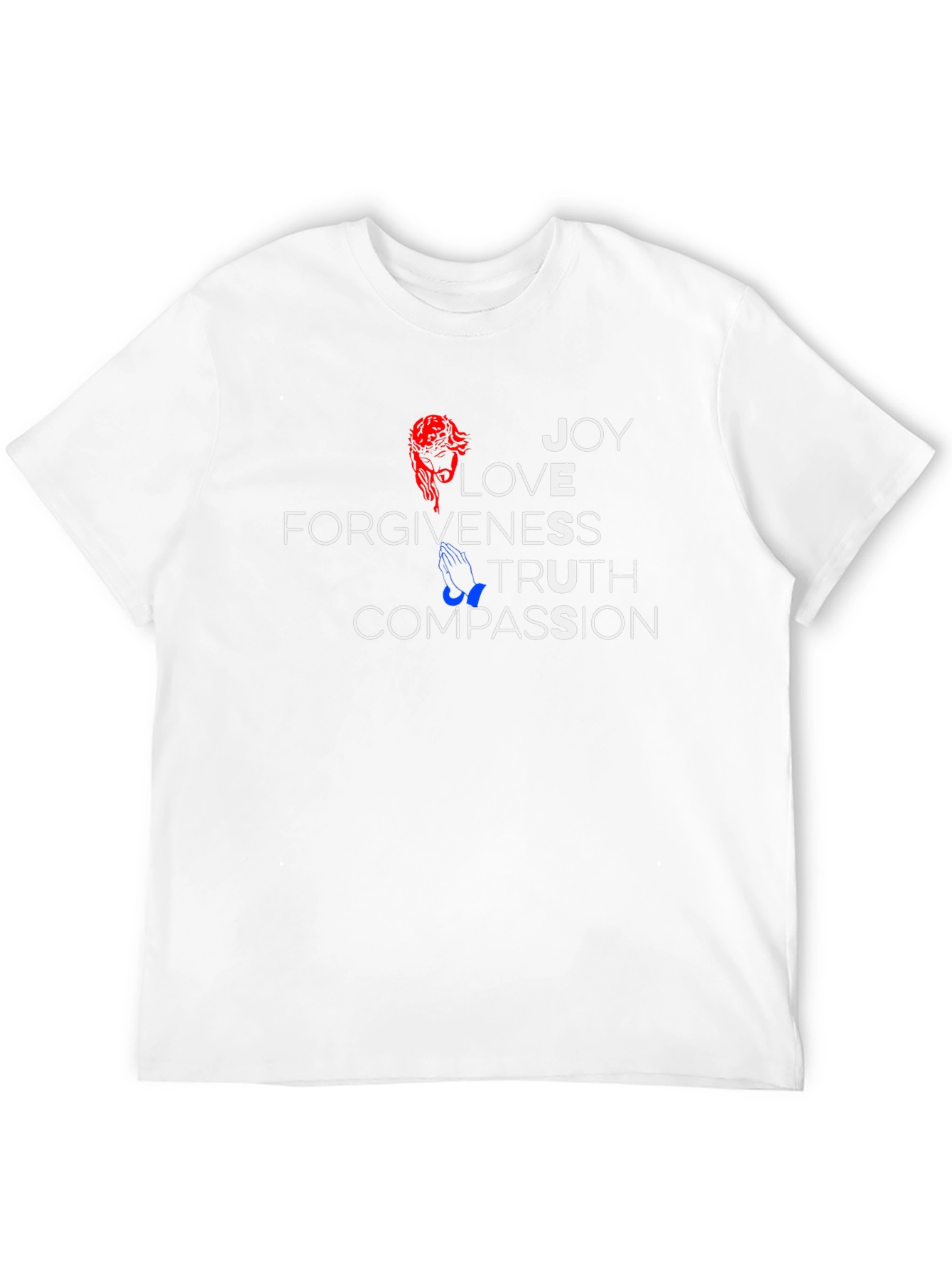 Faith-Inspired Graphic T-Shirt - Joy Love Compassion