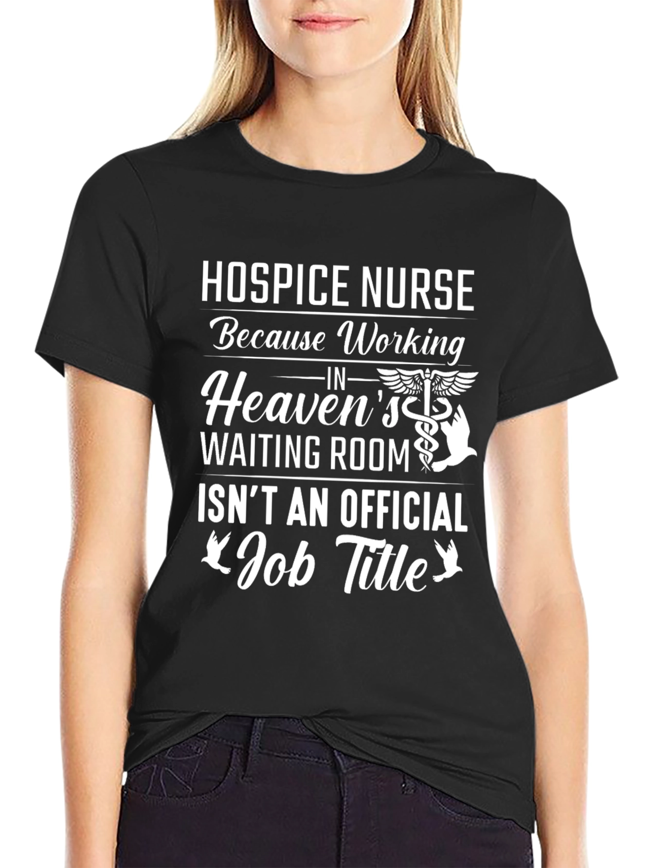 Hospice Nurse T-Shirt - Heavens Waiting Room