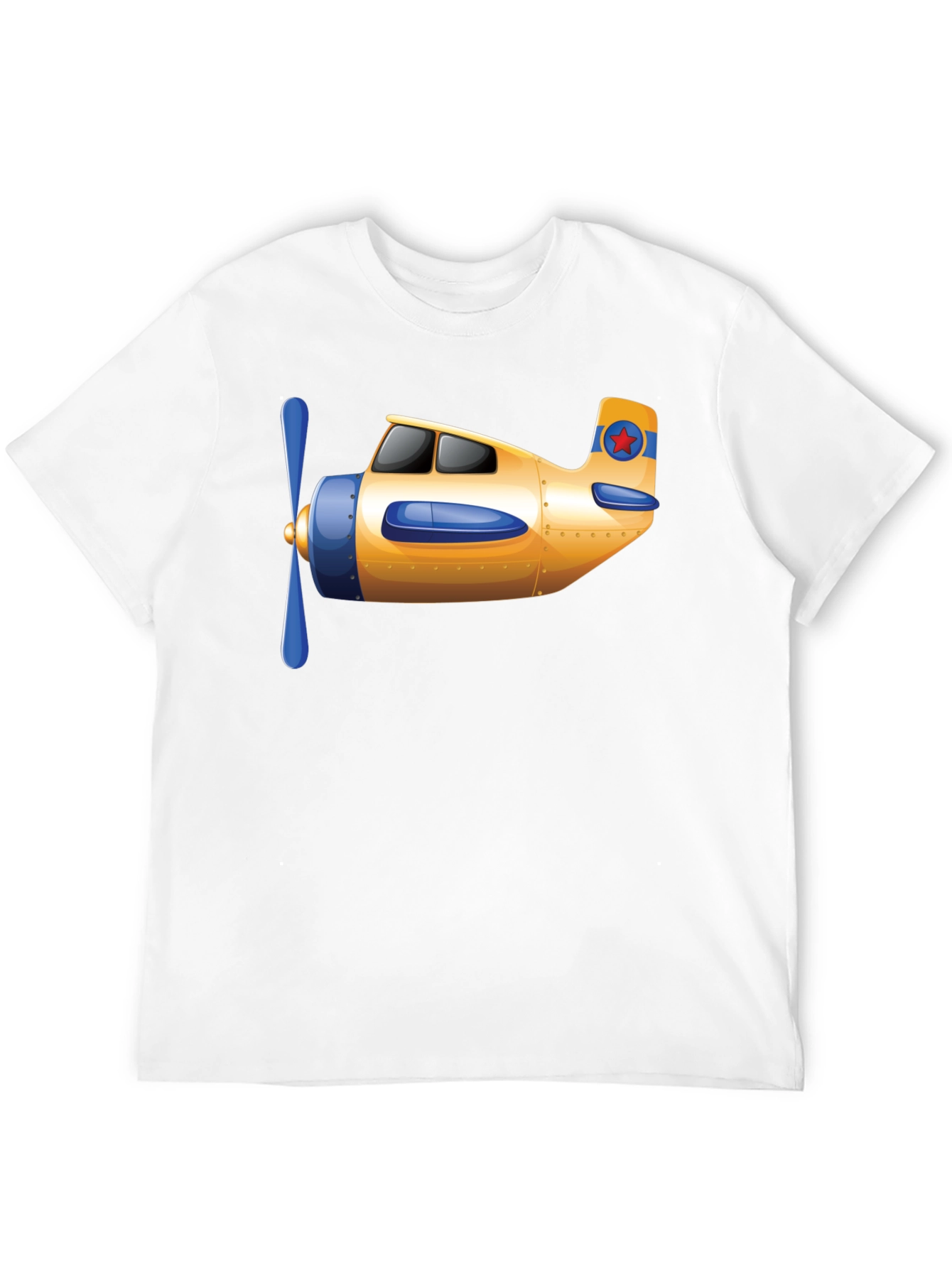 Airplane Graphic T-Shirt - Novelty Aviation Tee