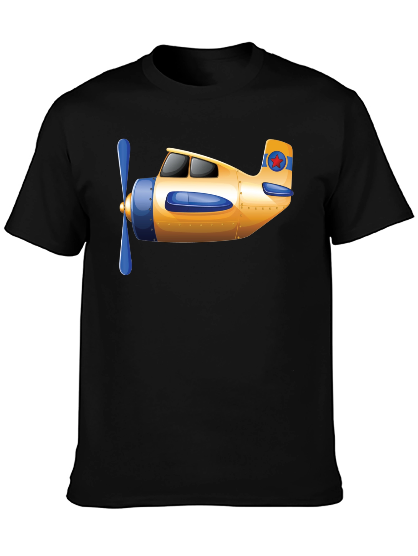 Airplane Graphic T-Shirt - Novelty Aviation Tee
