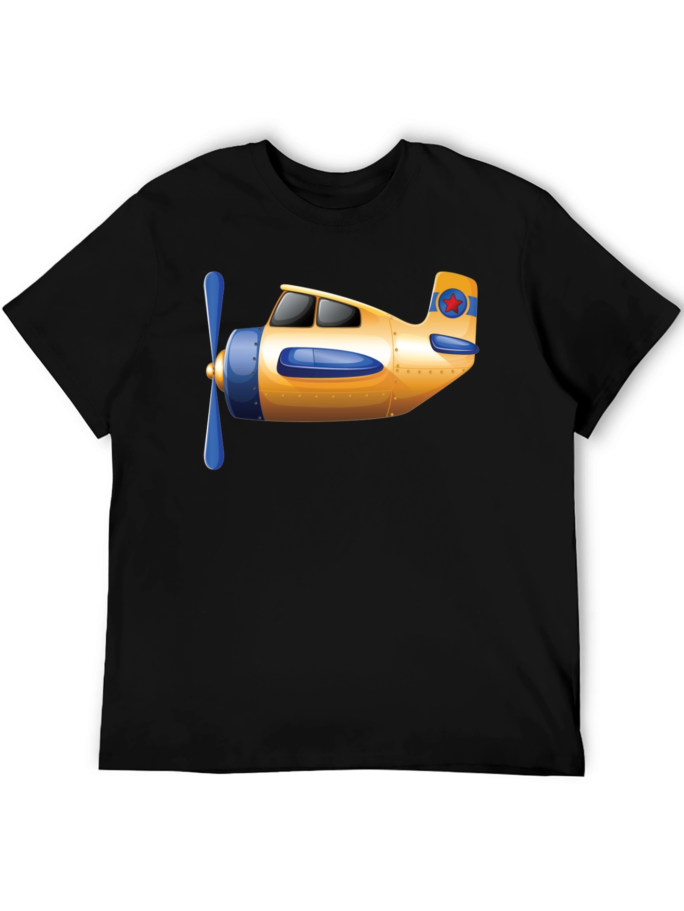 Airplane Graphic T-Shirt - Novelty Aviation Tee