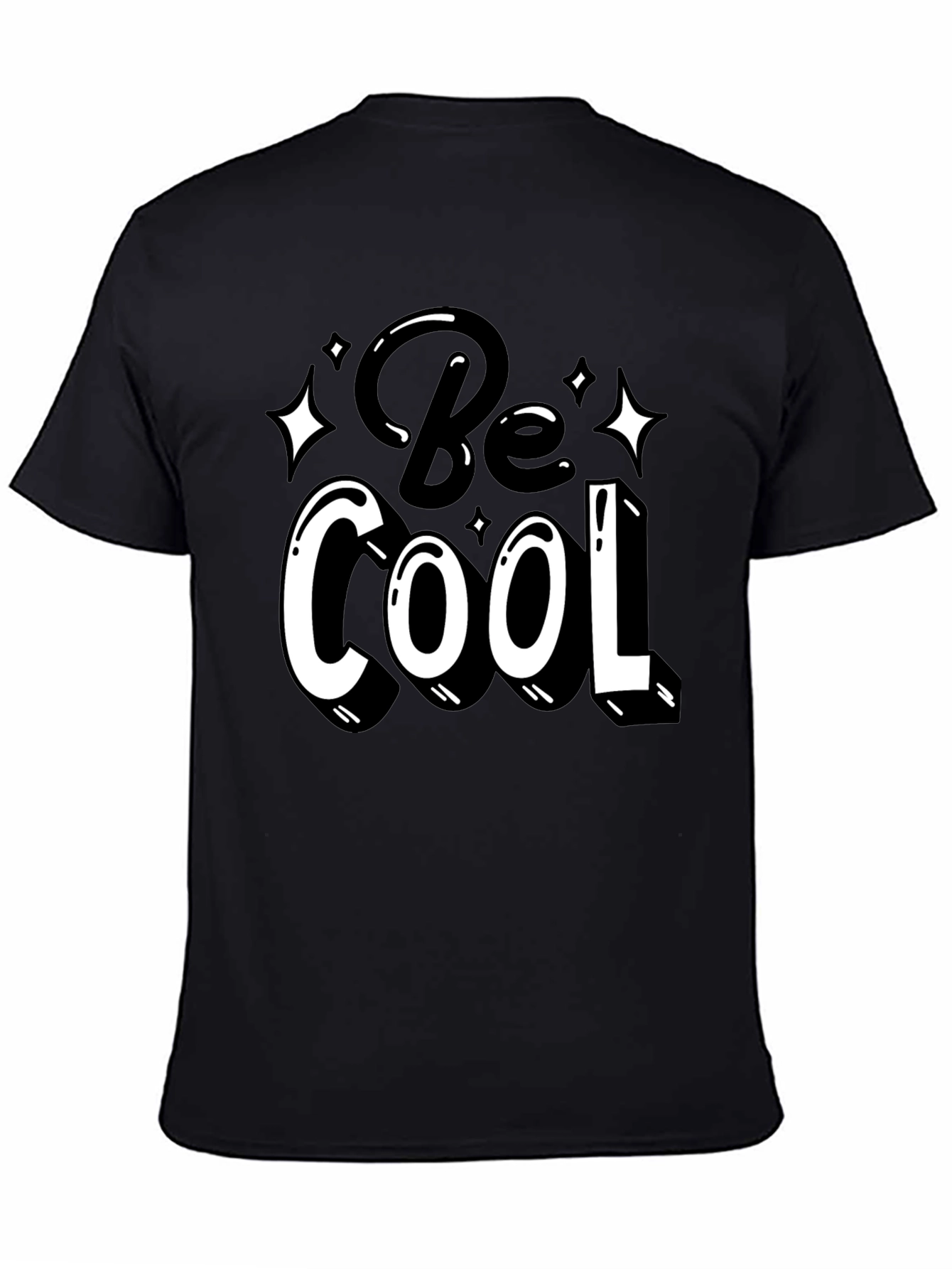 Be Cool Graphic Tee - Black Cotton Casual Shirt