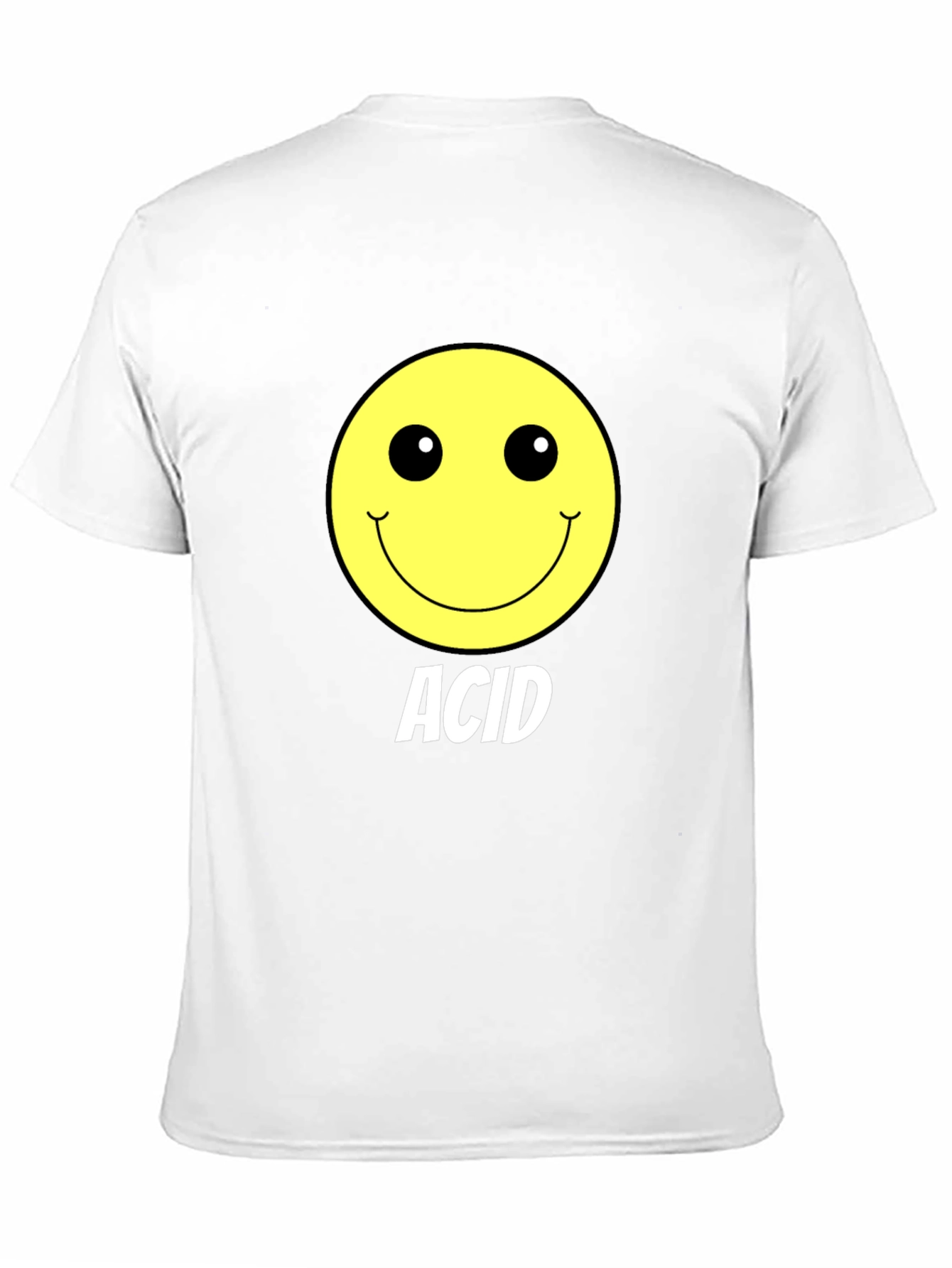 Acid Smiley Face Black T-Shirt