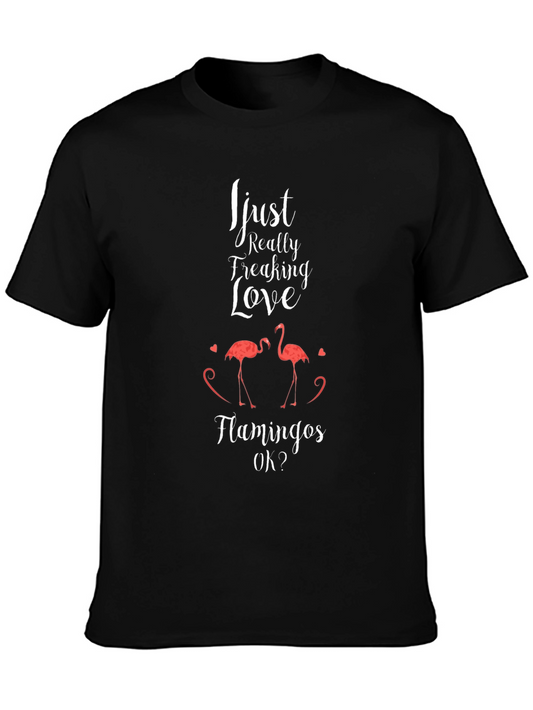 Flamingo Lover Graphic Tee - Soft Cotton Blend