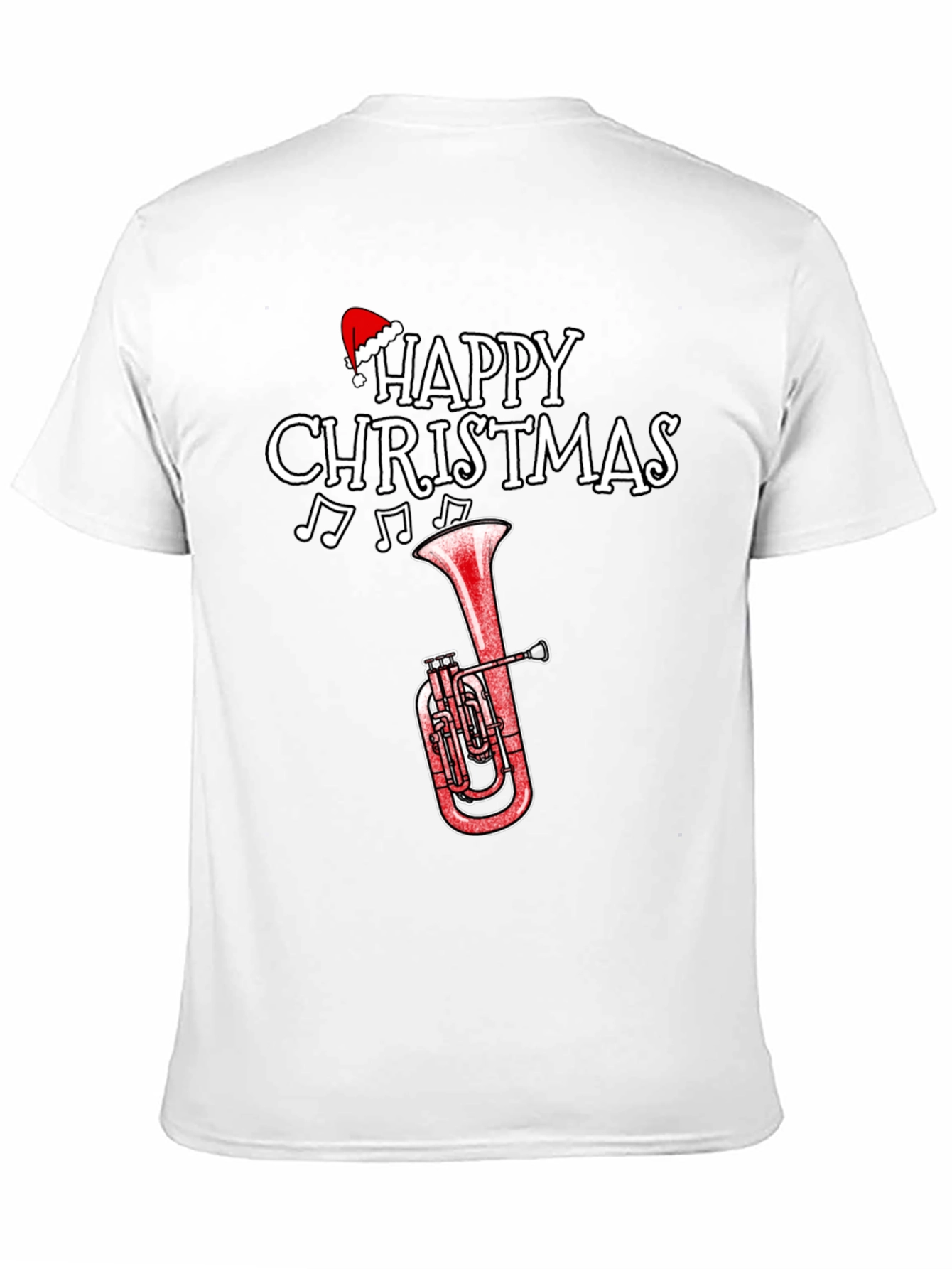 Happy Christmas Tuba Holiday T-Shirt