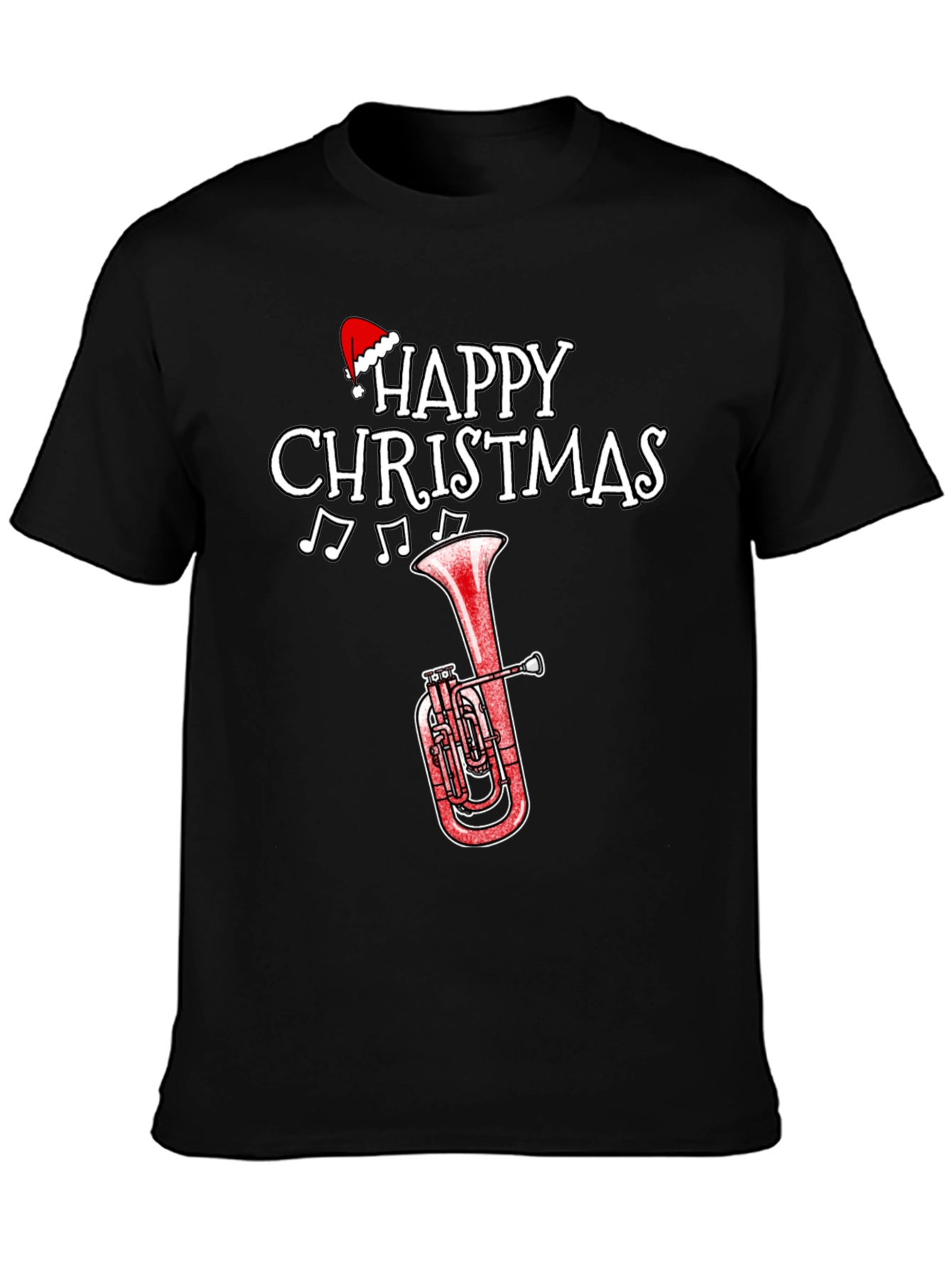 Happy Christmas Tuba Holiday T-Shirt