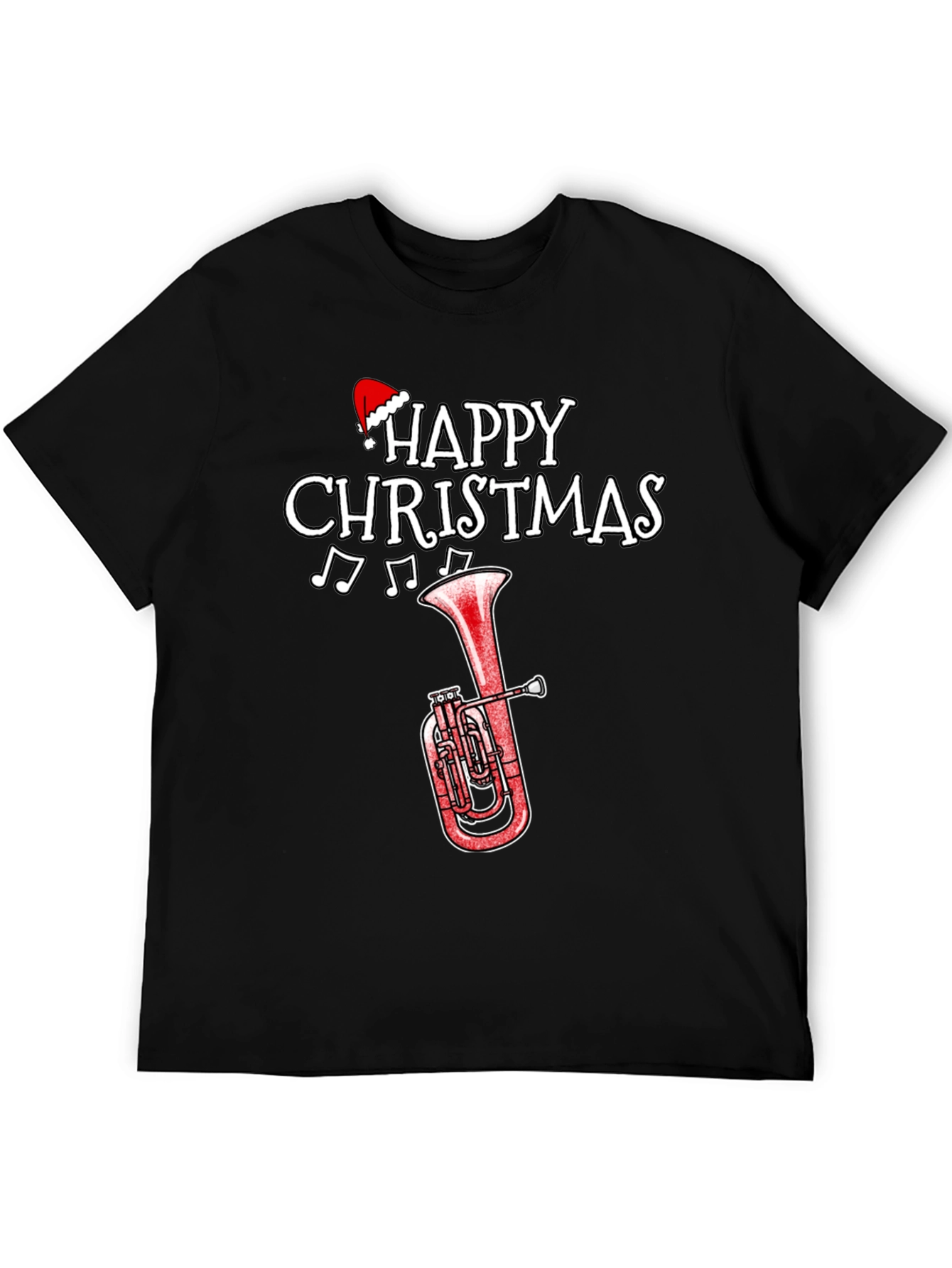 Happy Christmas Tuba Holiday T-Shirt
