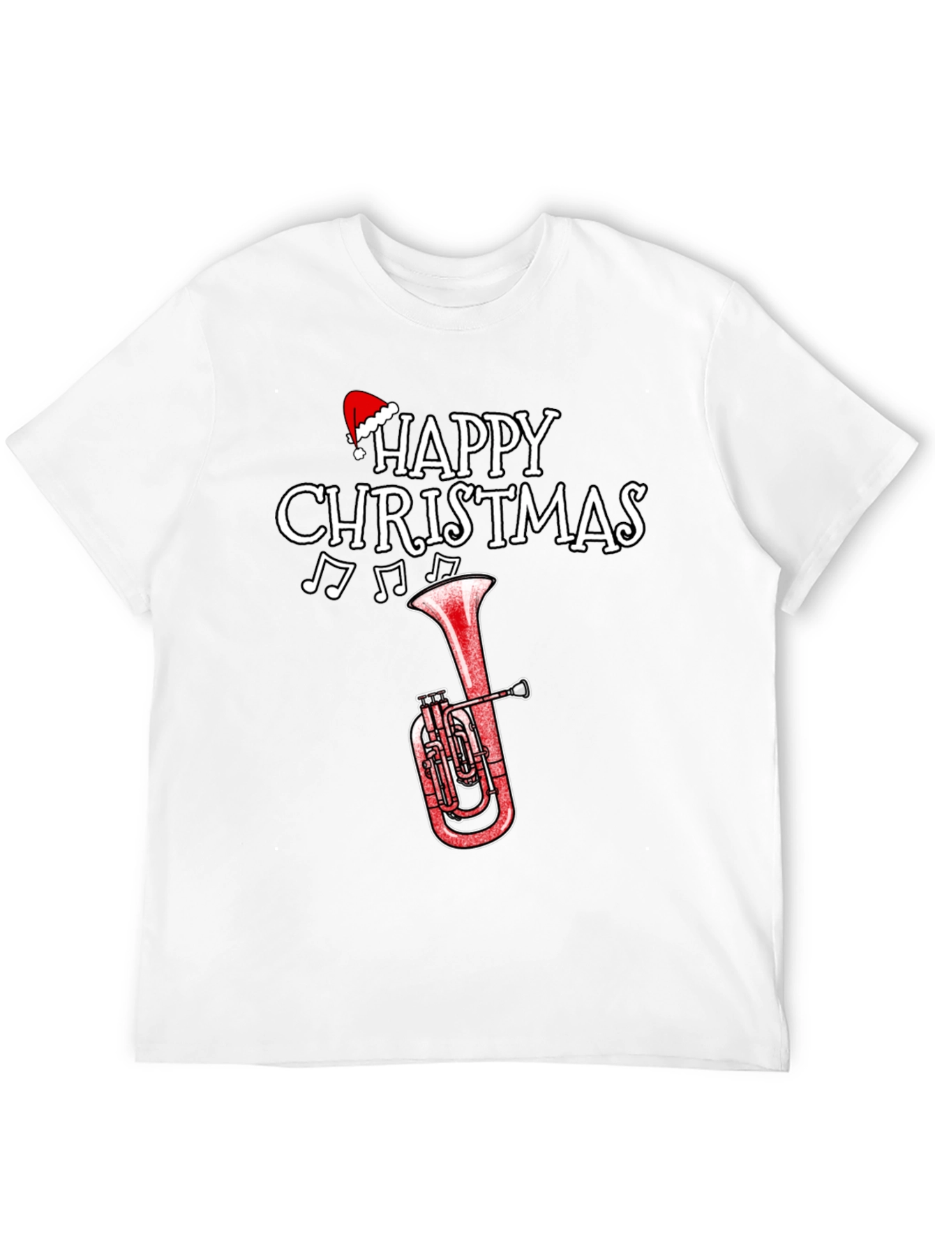 Happy Christmas Tuba Holiday T-Shirt