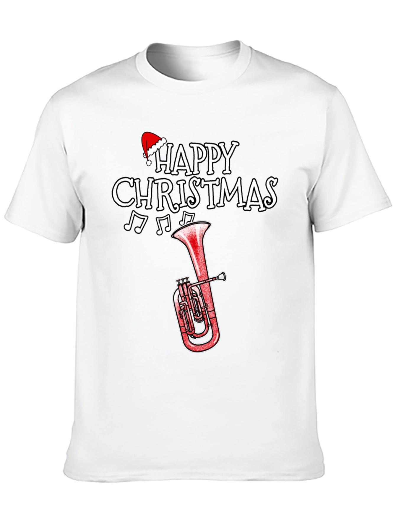 Happy Christmas Tuba Holiday T-Shirt