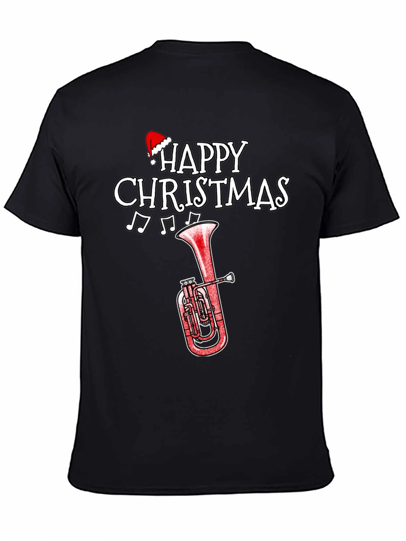 Happy Christmas Tuba Holiday T-Shirt