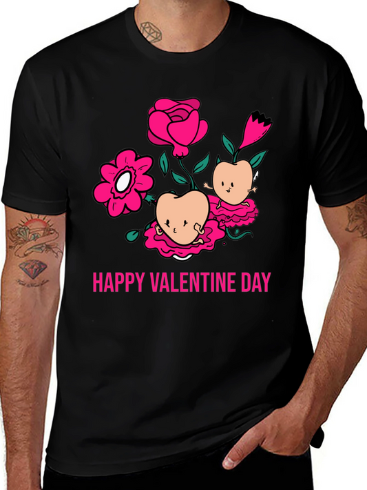 Happy Valentines Day Peach Blossom T-Shirt