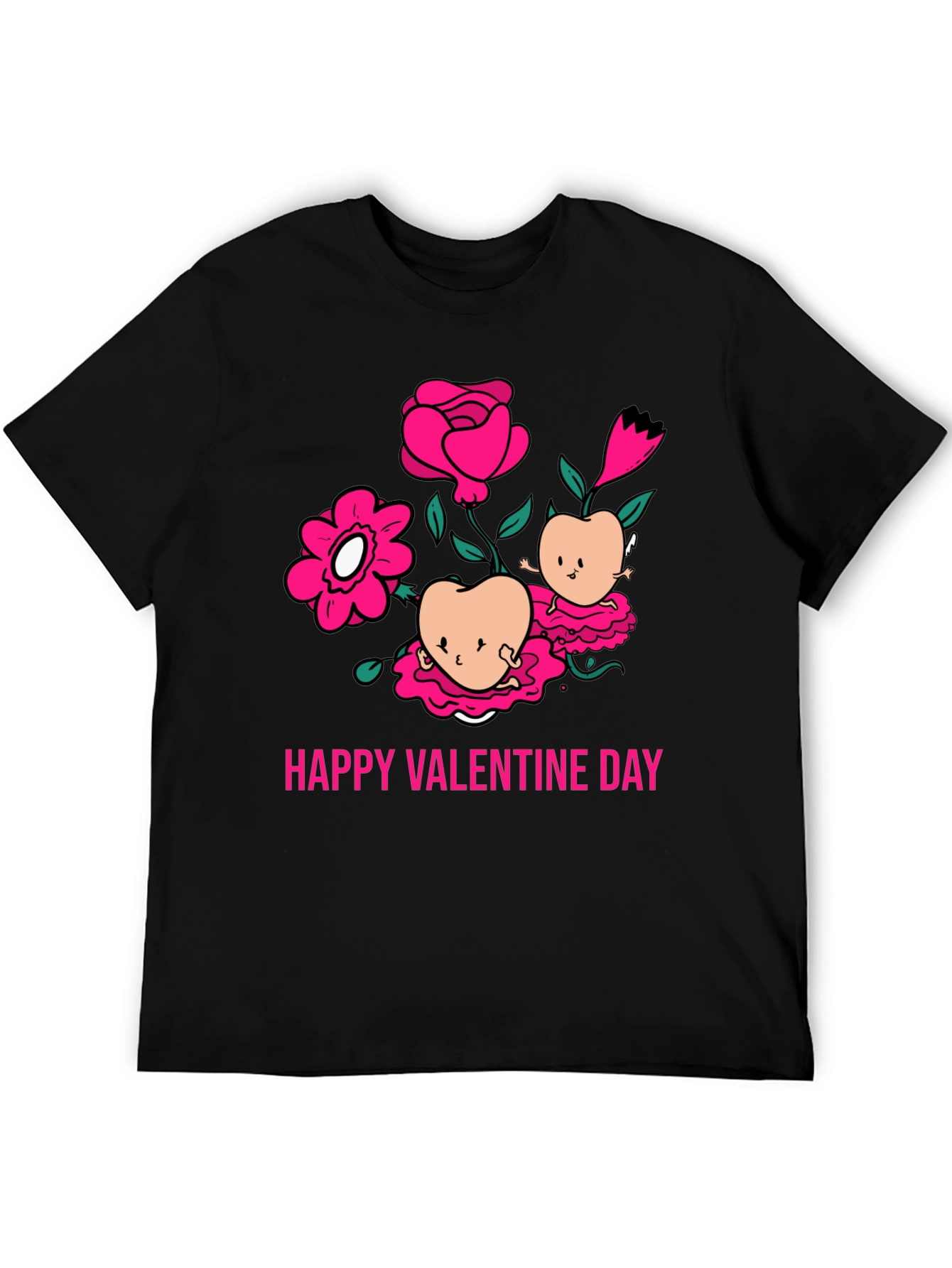 Happy Valentines Day Peach Blossom T-Shirt