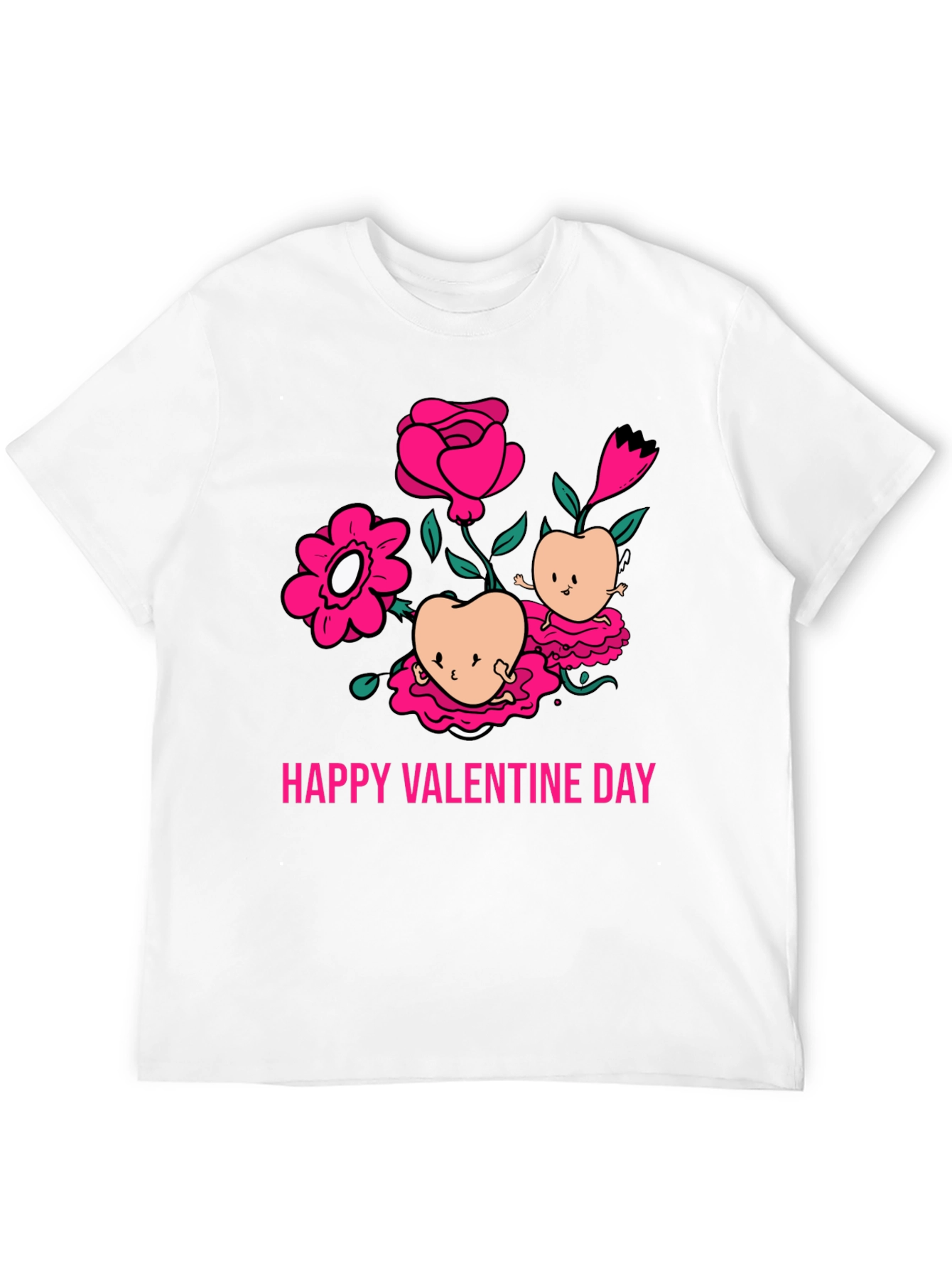 Happy Valentines Day Peach Blossom T-Shirt