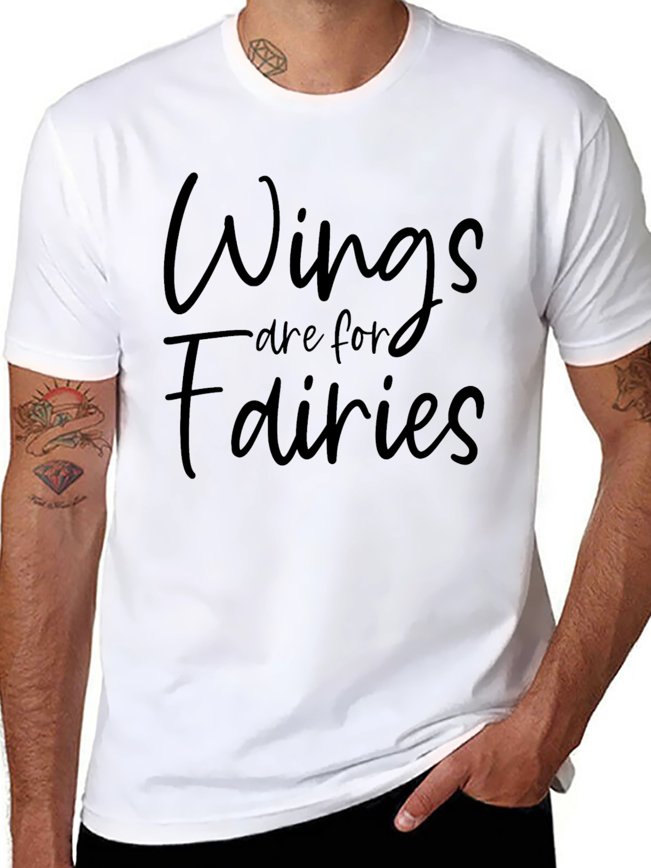 Wings Are For Fairies Graphic Tee