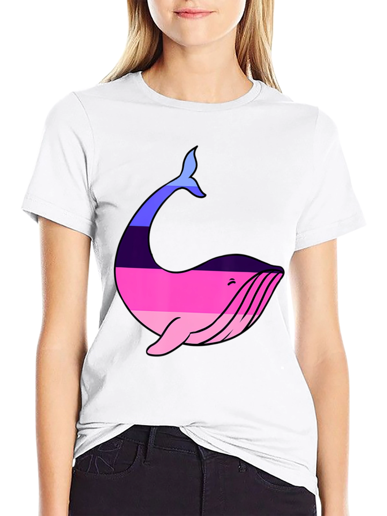 Whale Pride T-Shirt - Black